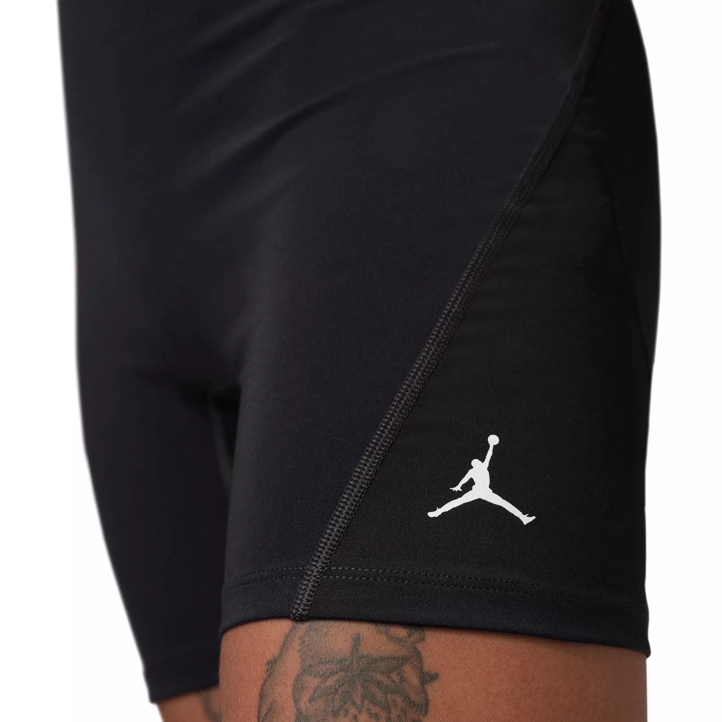Jordan Women's Sport Essentials Dri-FIT High-Waisted 5" Shorts - Black - BLACK