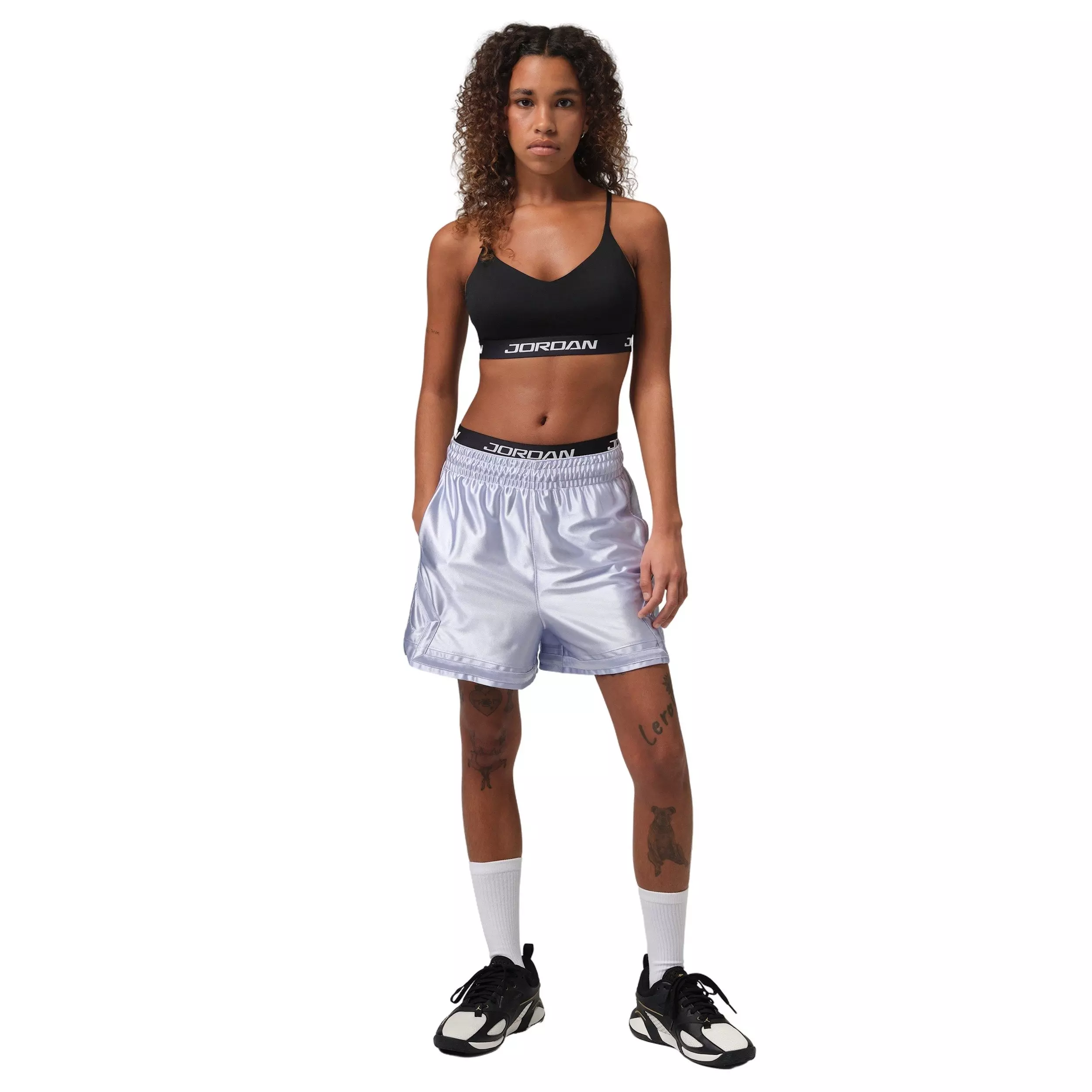 Jordan Women's Sport Essentials Dri-FIT High-Waisted 5" Shorts - Black - BLACK