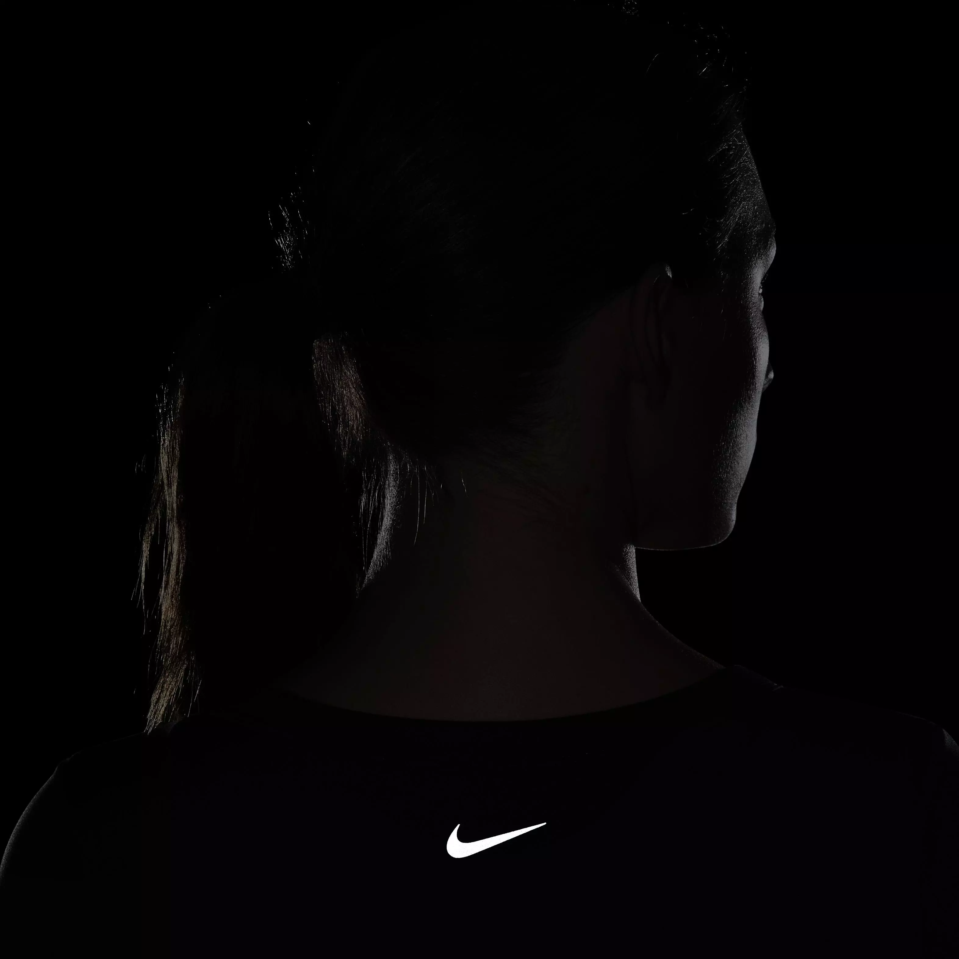 Nike Women's One Fitted Dri-FIT Short Sleeve Cropped Top - BLACK