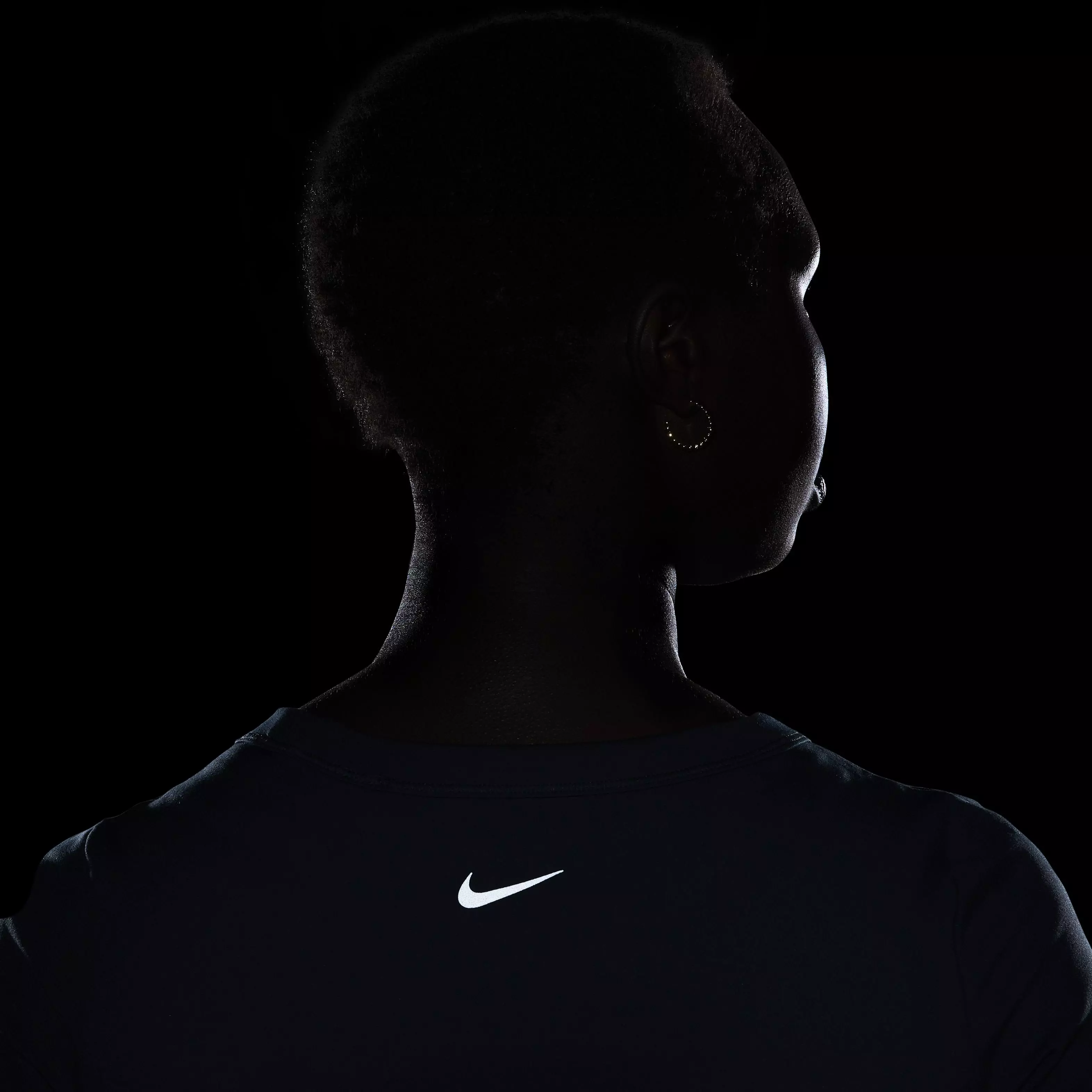 Nike Women's One Fitted Dri-FIT Short Sleeve Cropped Top - DARK BLUE