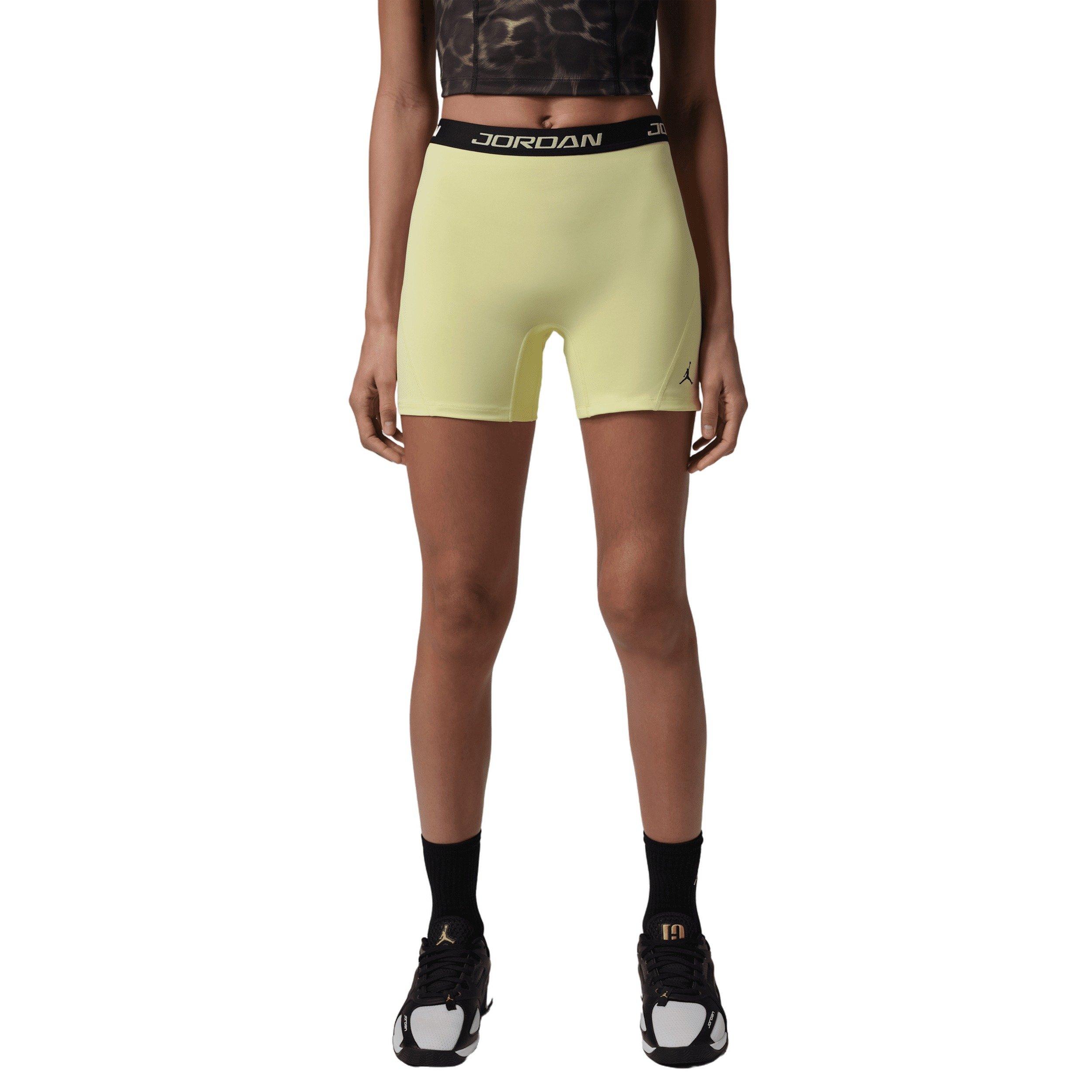 Jordan Women's Sport Essentials Dri-FIT High-Waisted 5" Shorts -Green - GREEN Thumbnail View 4