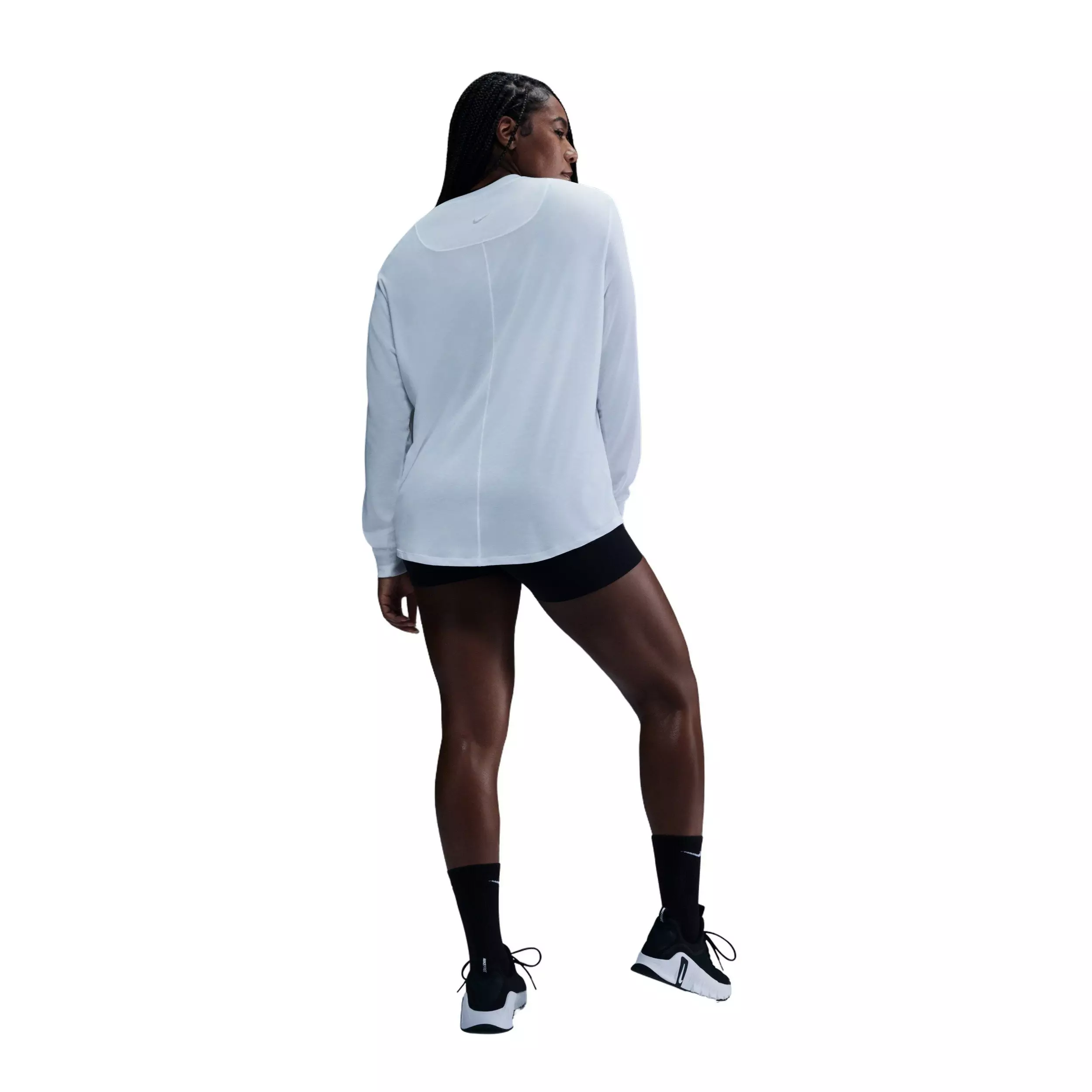 Nike Women's One Relaxed Dri-FIT Long Sleeve Top - WHITE