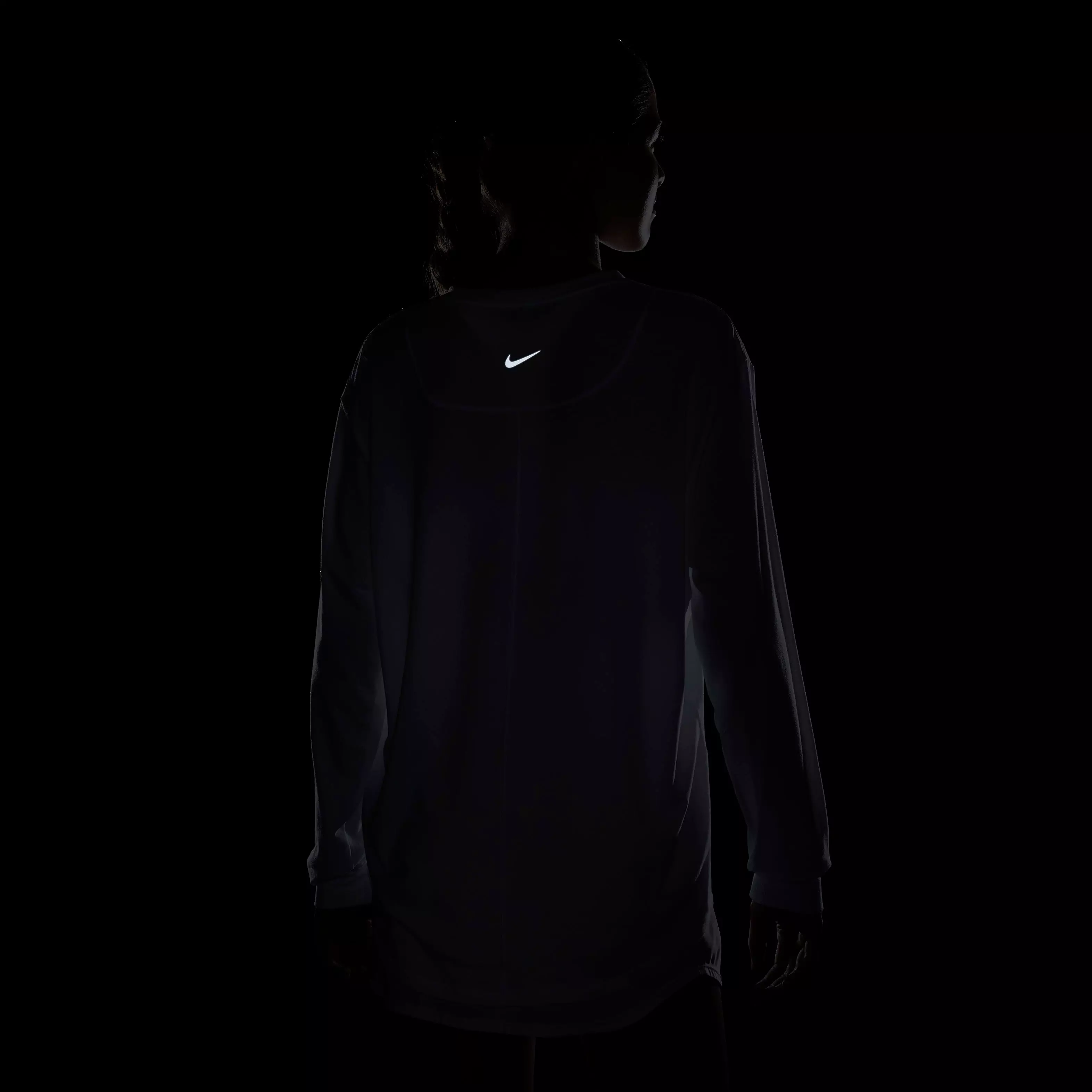 Nike Women's One Relaxed Dri-FIT Long Sleeve Top - WHITE