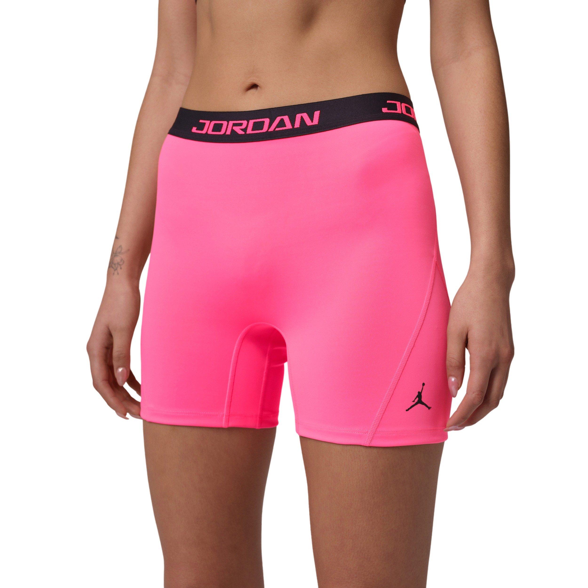 Jordan Women's Sport Essentials Dri-FIT High-Waisted 5" Shorts -Pink - PINK Thumbnail View 1