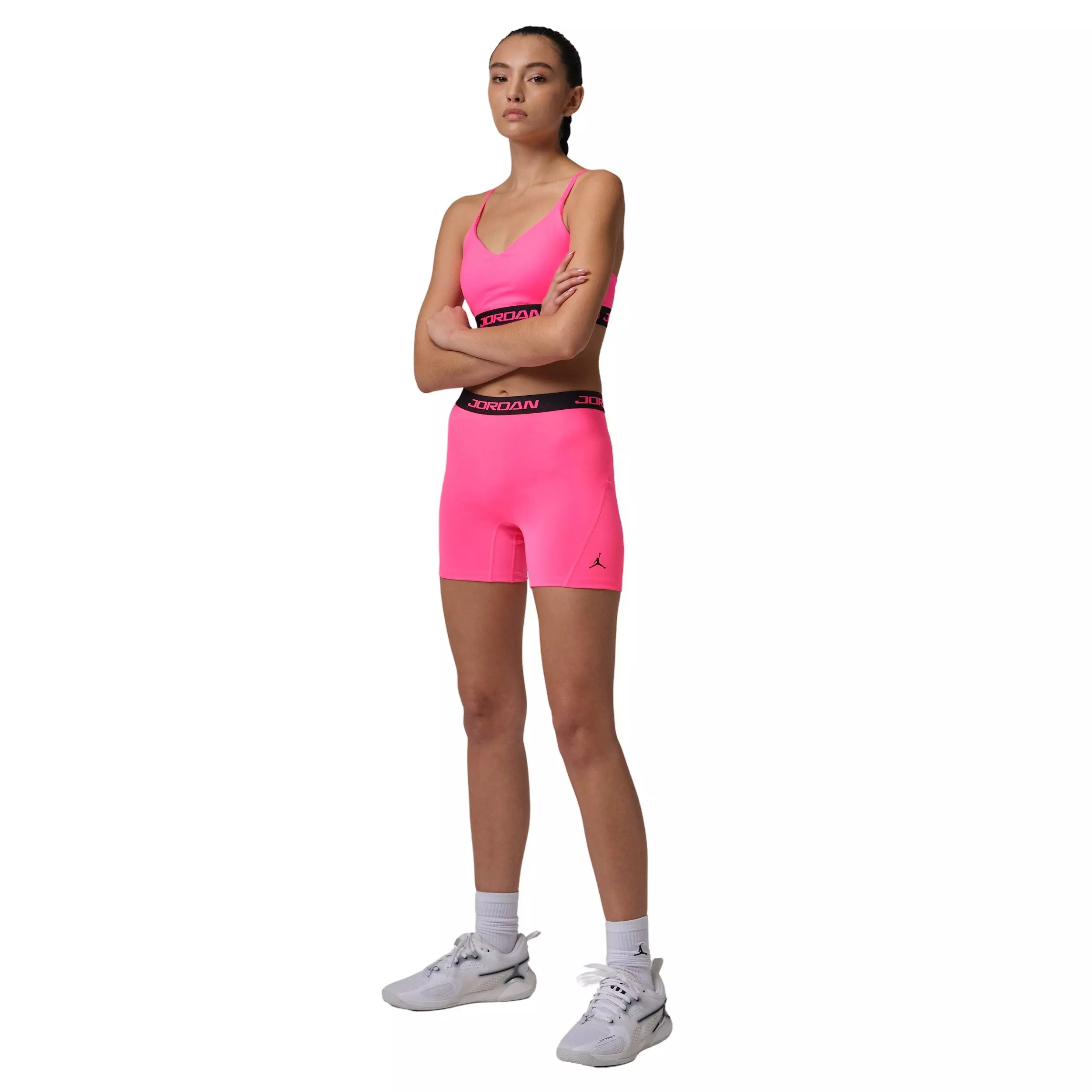 Jordan Women's Sport Essentials Dri-FIT High-Waisted 5" Shorts -Pink - PINK