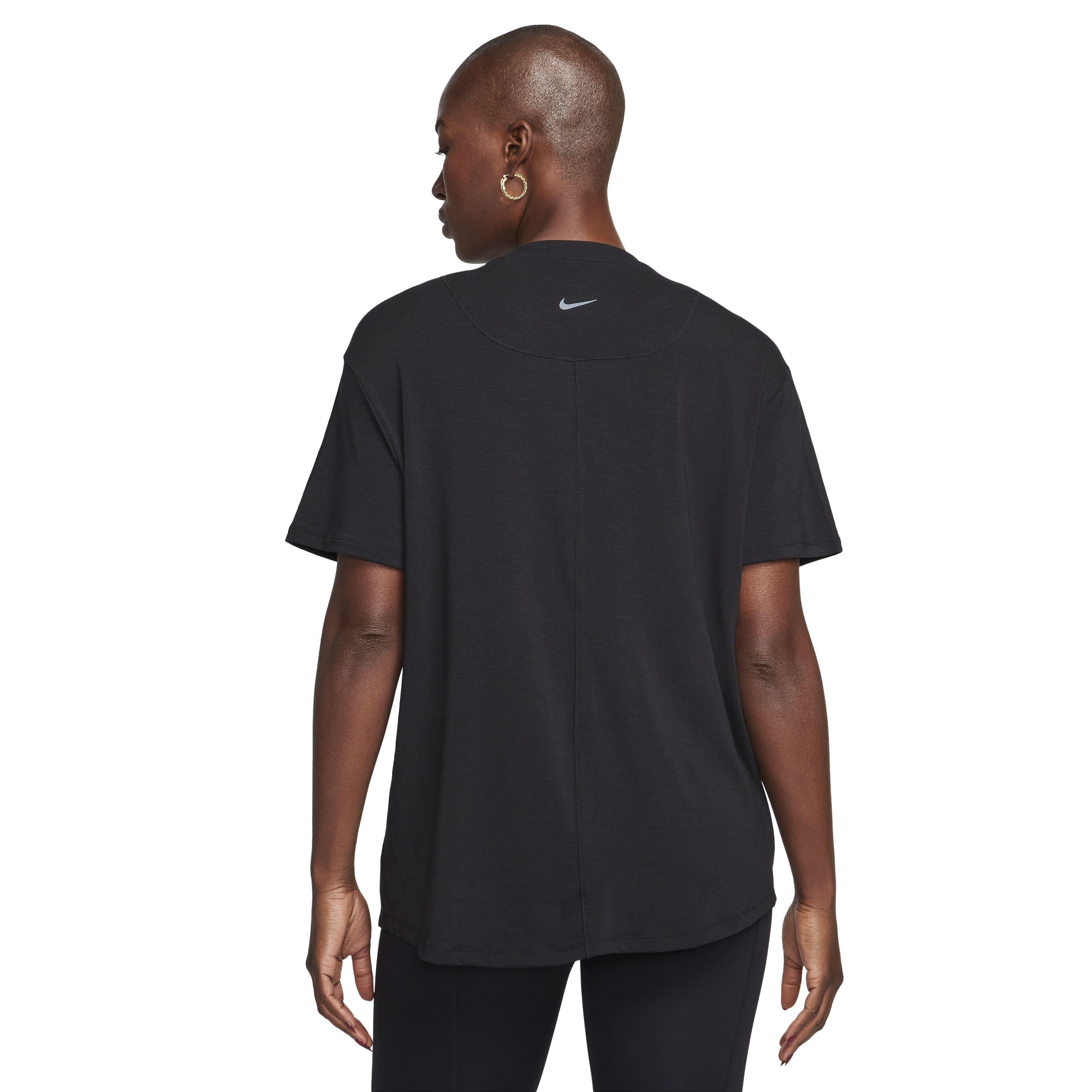 ★★Nike★★ One Relaxed Dry Fit Short Sleeve Top W White Bl Nike One Relaxed Dri-fit Short-sleeve Top In White | ModeSens