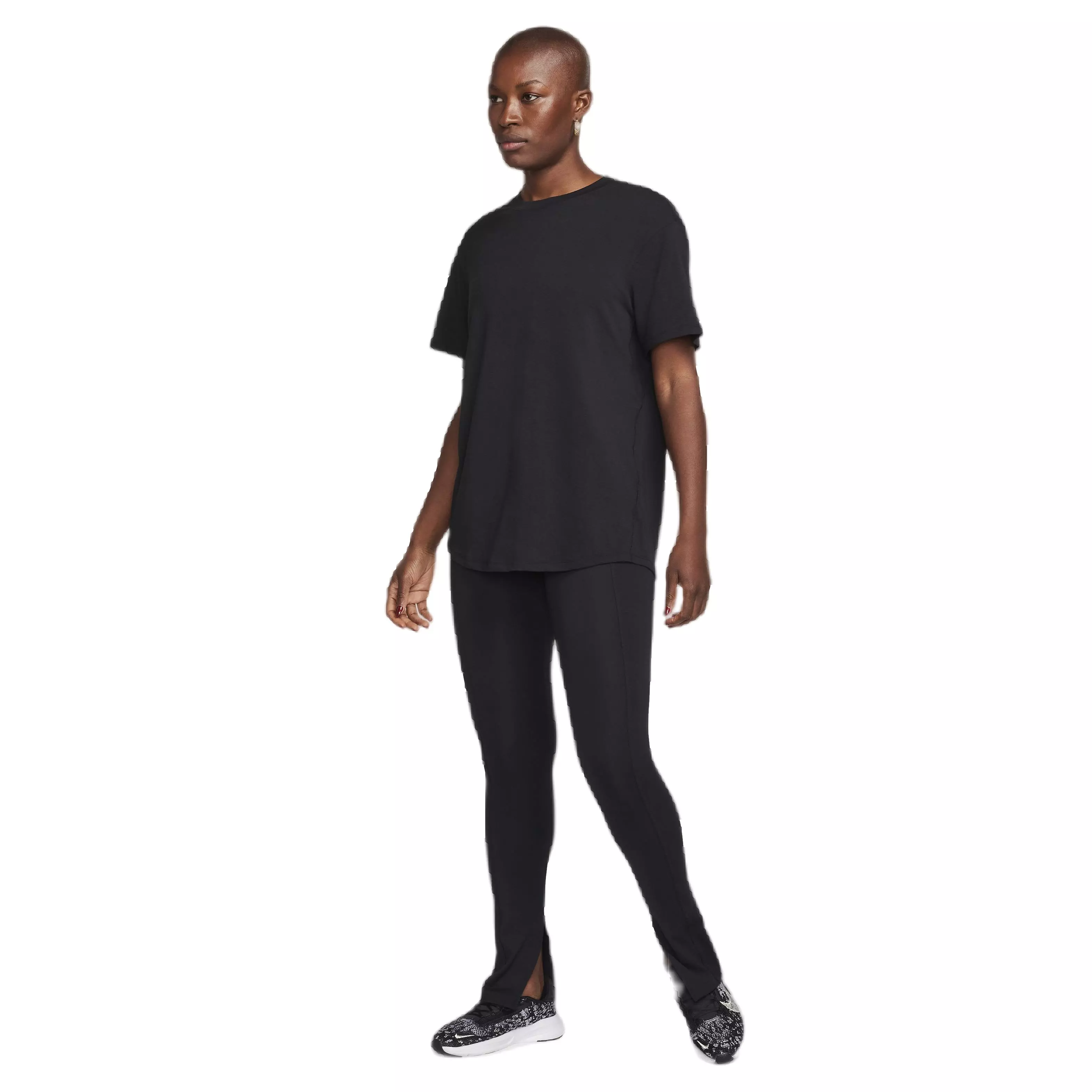 Nike Women's One Relaxed Dri-FIT Short Sleeve Top - BLACK