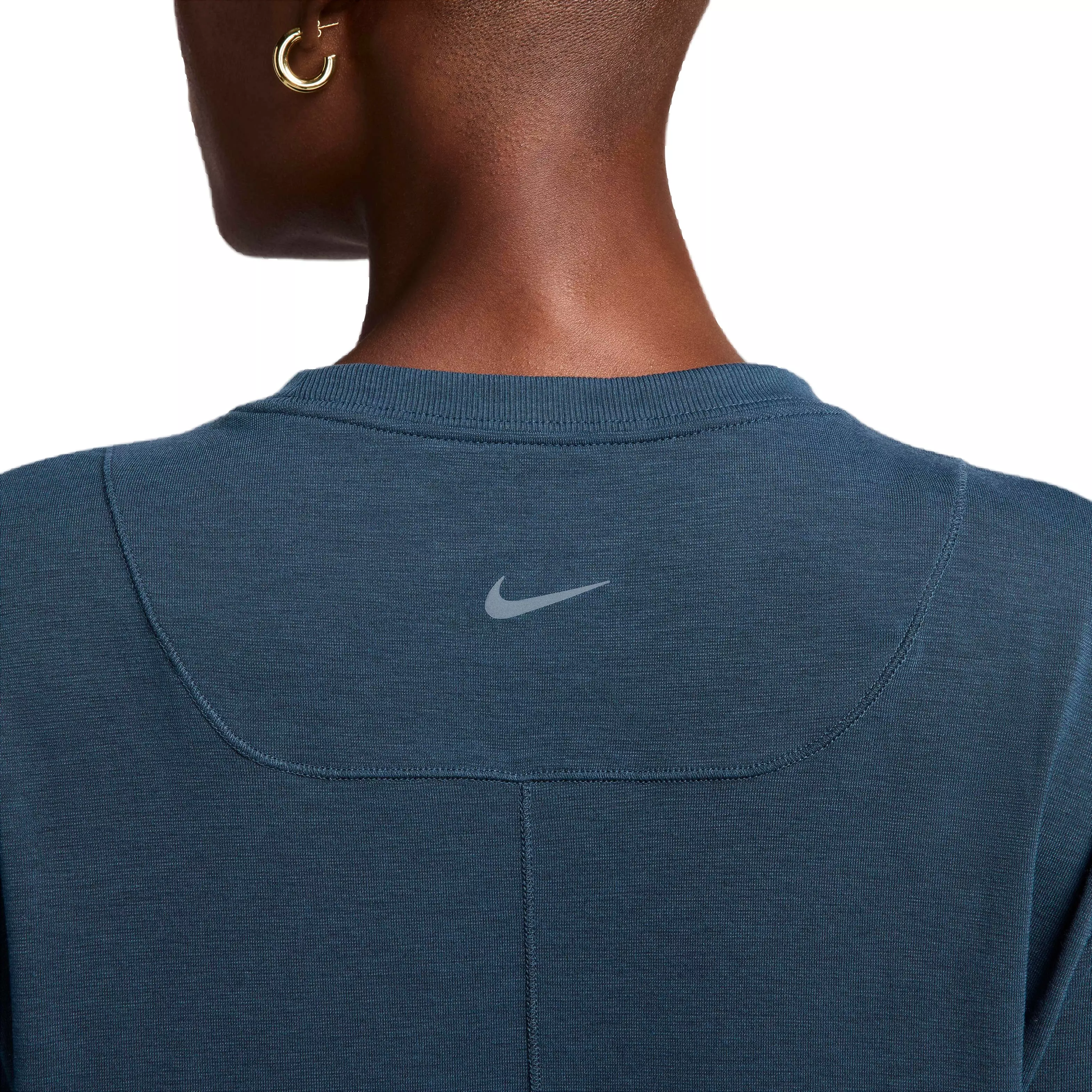 Nike Women's One Relaxed Dri-FIT Short Sleeve Top - DARK BLUE