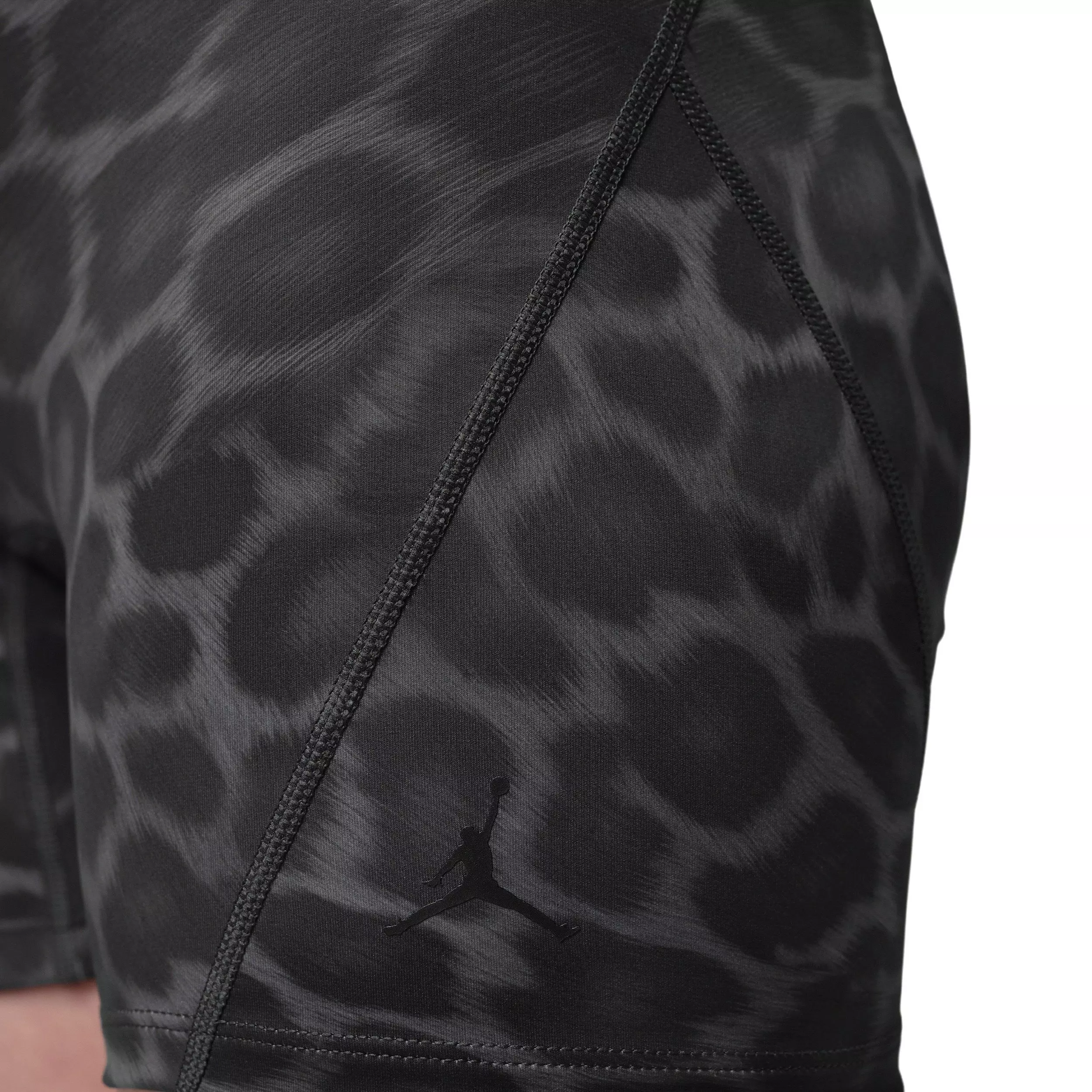 Jordan Women's Sport Dri-FIT High-Waisted 5" AOP Shorts - Black - BLACK