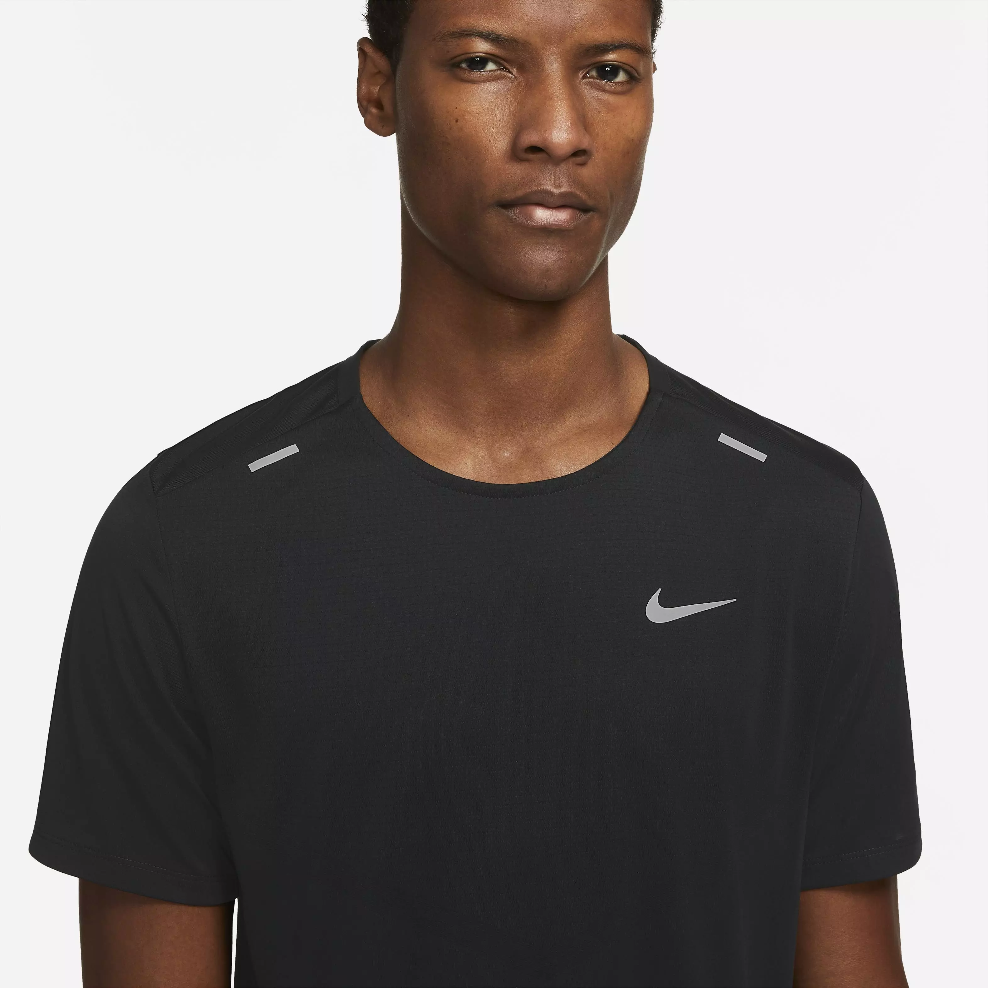 Nike Men's Dri-FIT Short Sleeve Rise 365 Running Top - BLACK
