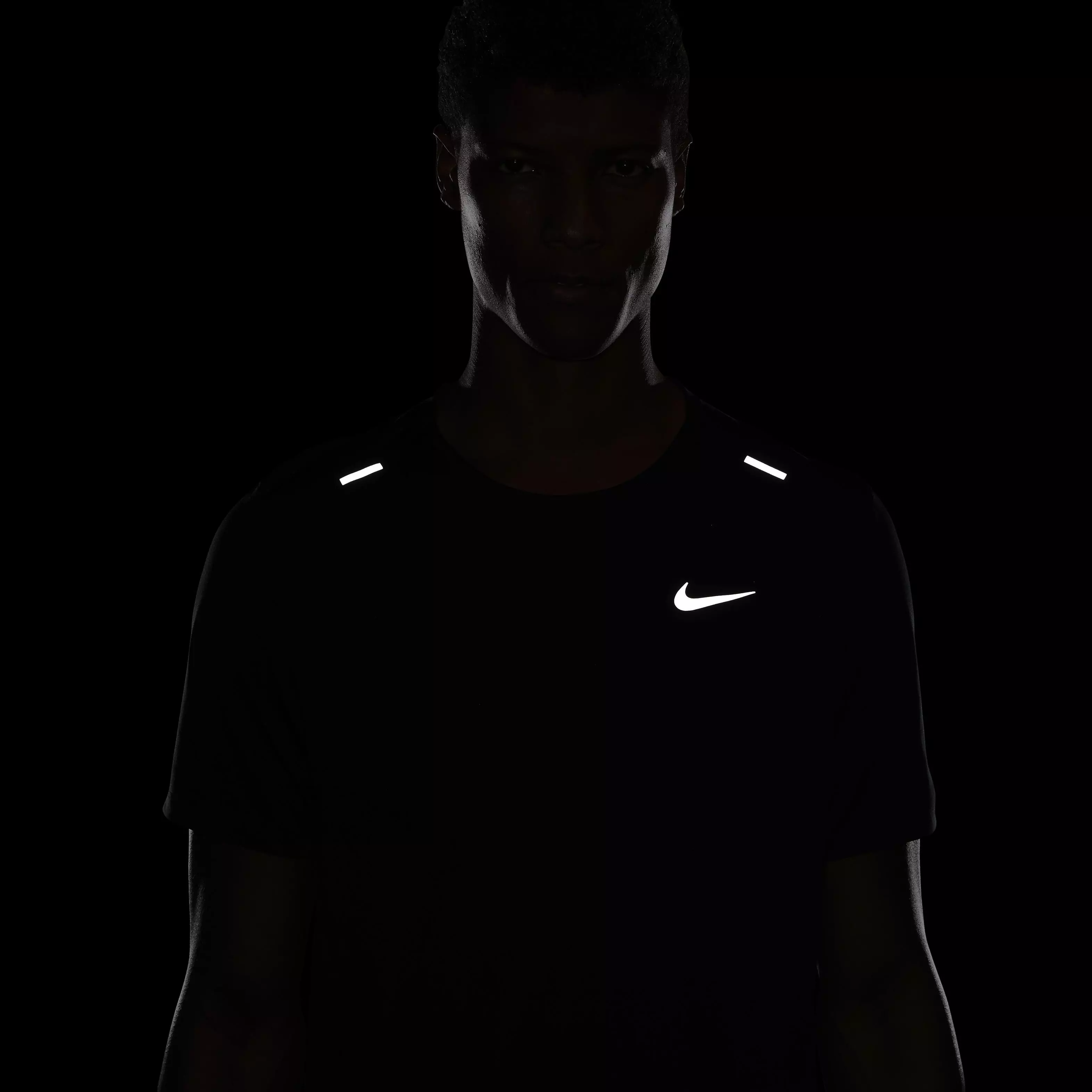 Nike Men's Dri-FIT Short Sleeve Rise 365 Running Top - BLACK