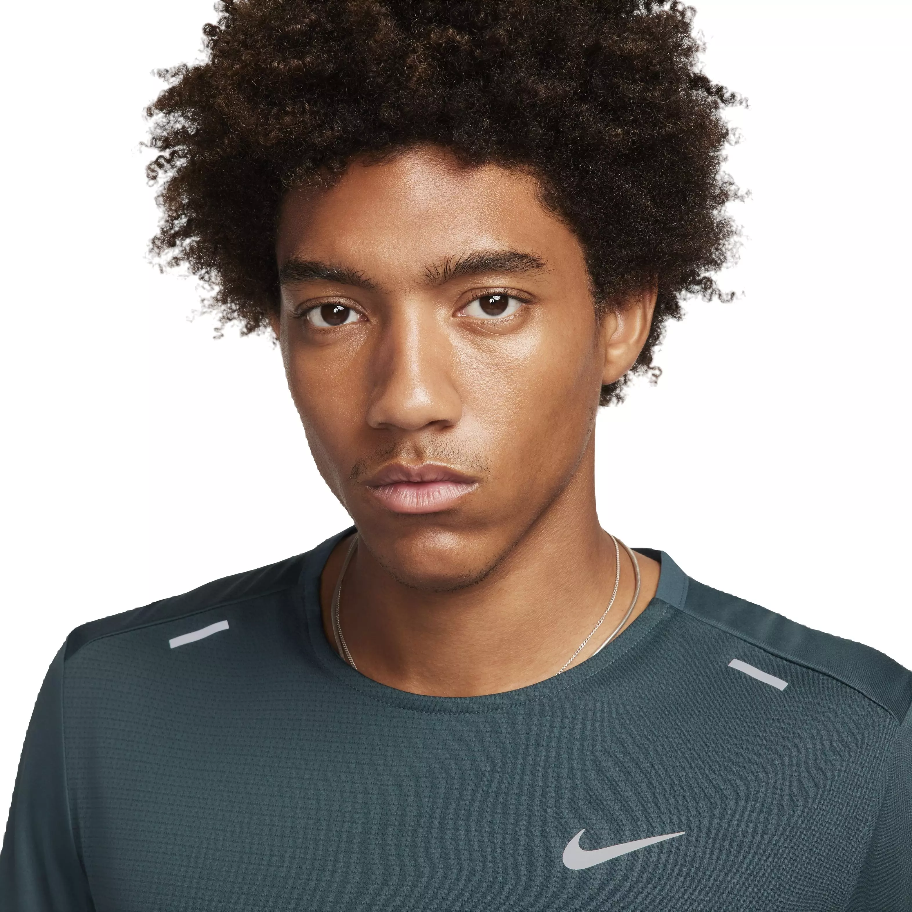 Nike Men's Dri-FIT Short Sleeve Rise 365 Running Top - GREEN