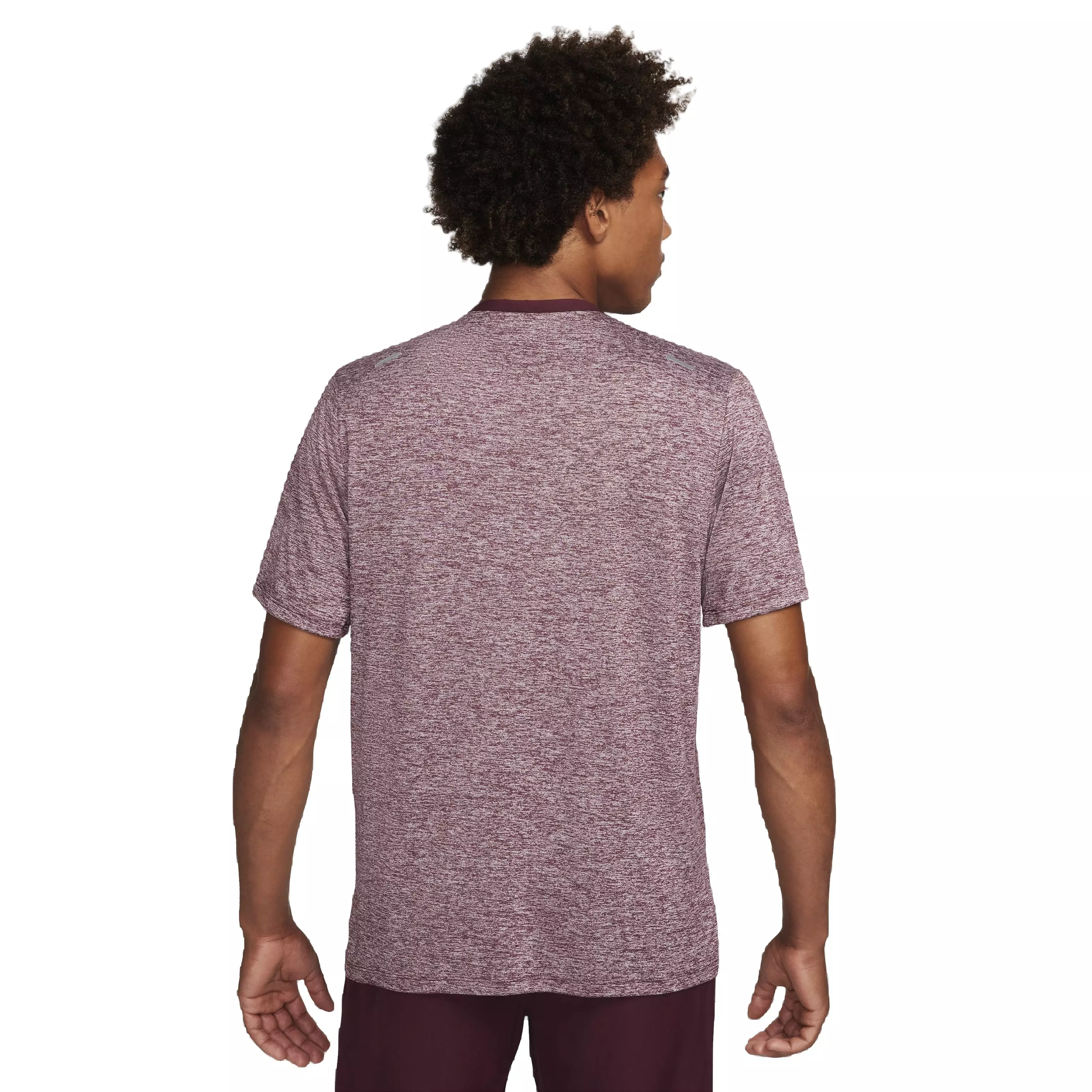 Nike Men's Dri-FIT Short Sleeve Rise 365 Running Top - RED