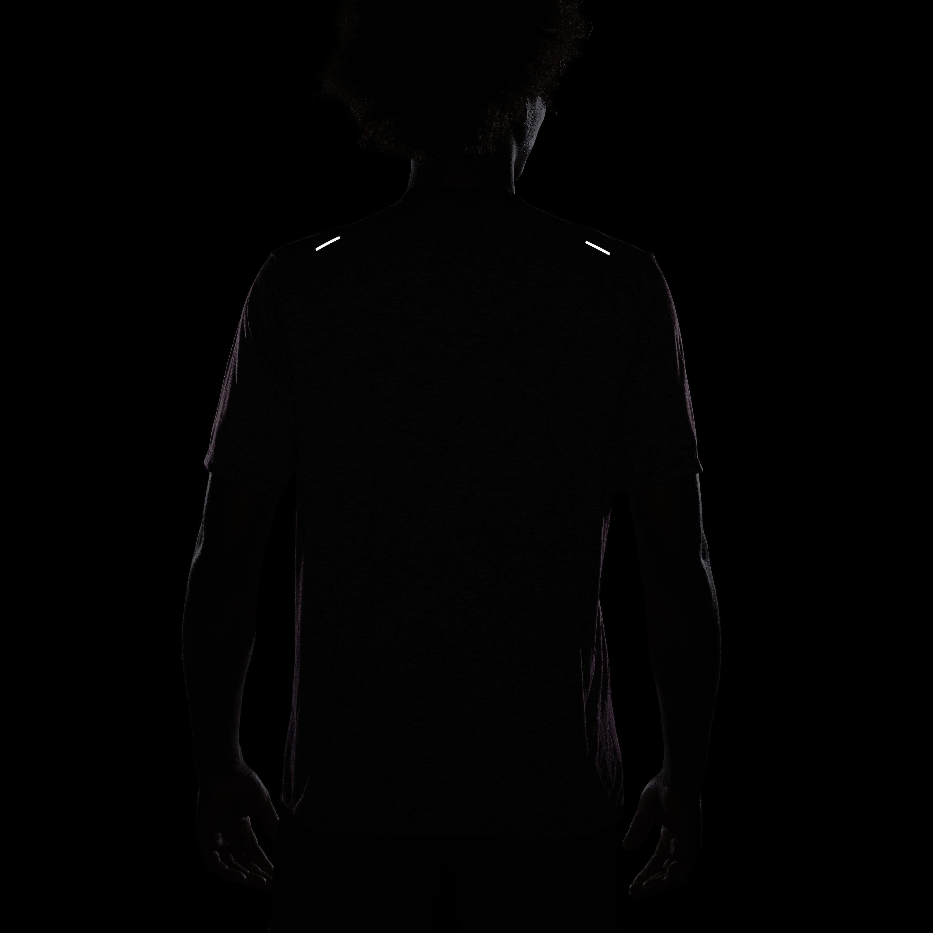 Nike Men's Dri-FIT Short Sleeve Rise 365 Running Top - RED Thumbnail View 7