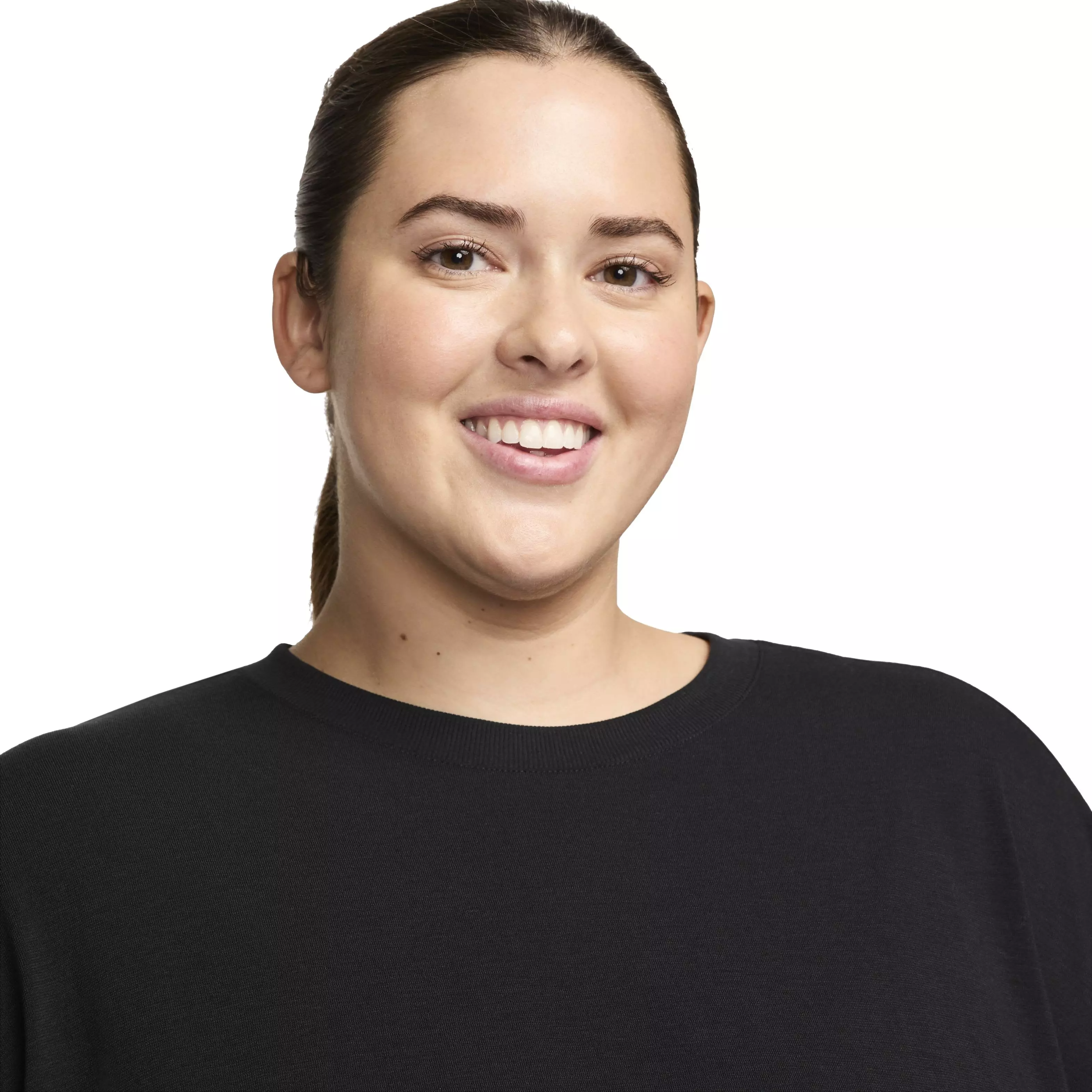 Nike Women's One Relaxed Short Sleeve Dri-FIT Top - BLACK