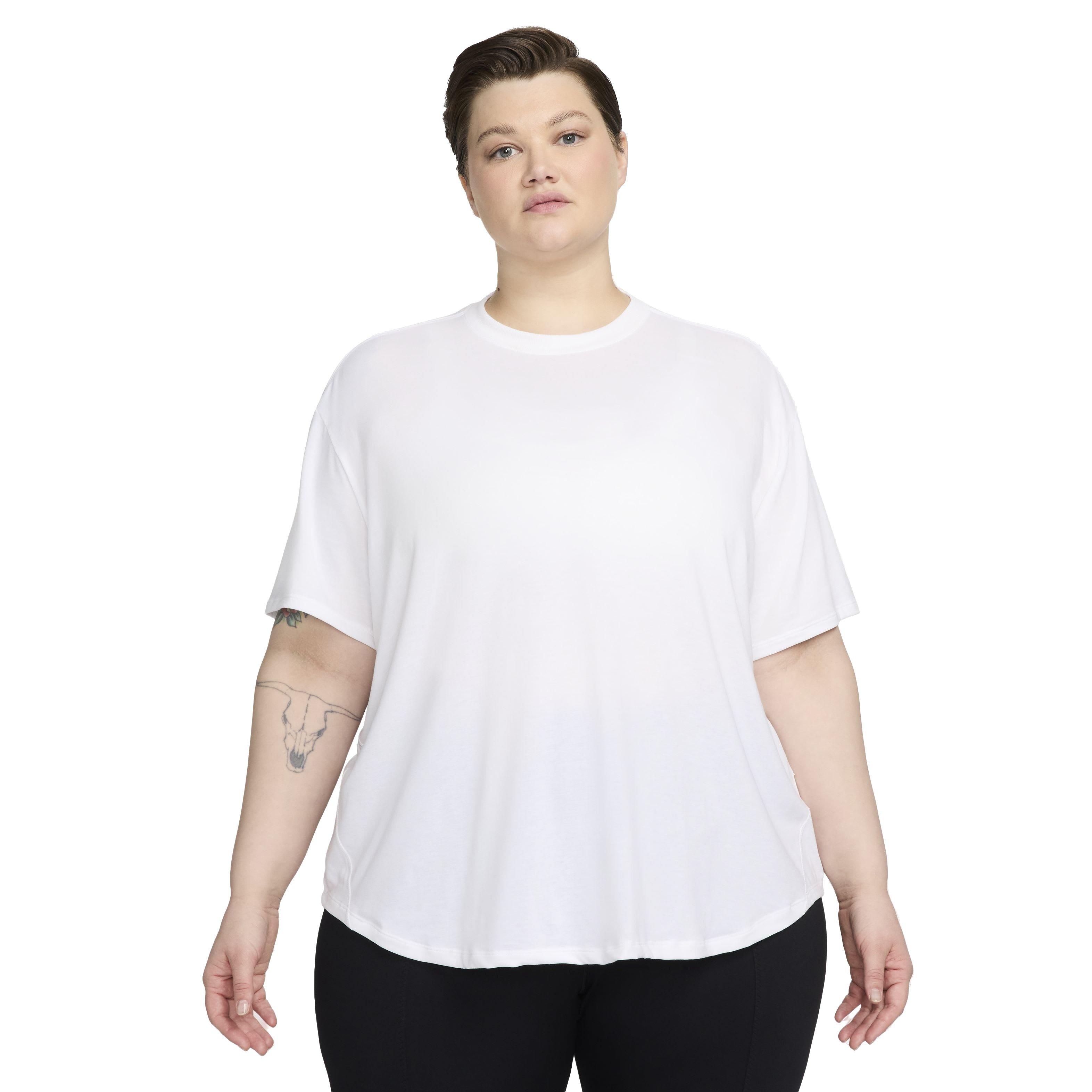 Nike Women's One Relaxed Short Sleeve Dri-FIT Top - WHITE Thumbnail View 1