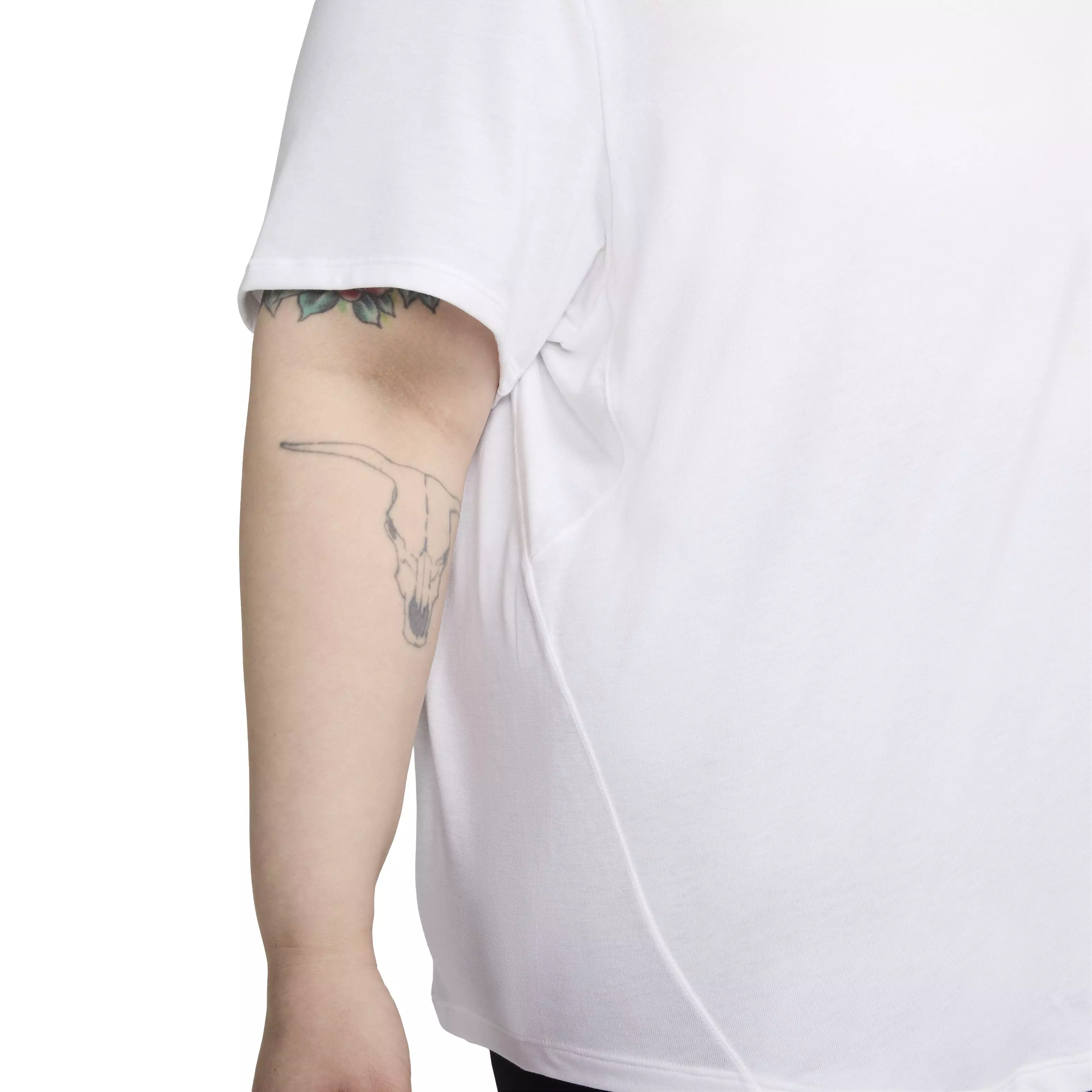 Nike Women's One Relaxed Short Sleeve Dri-FIT Top - WHITE