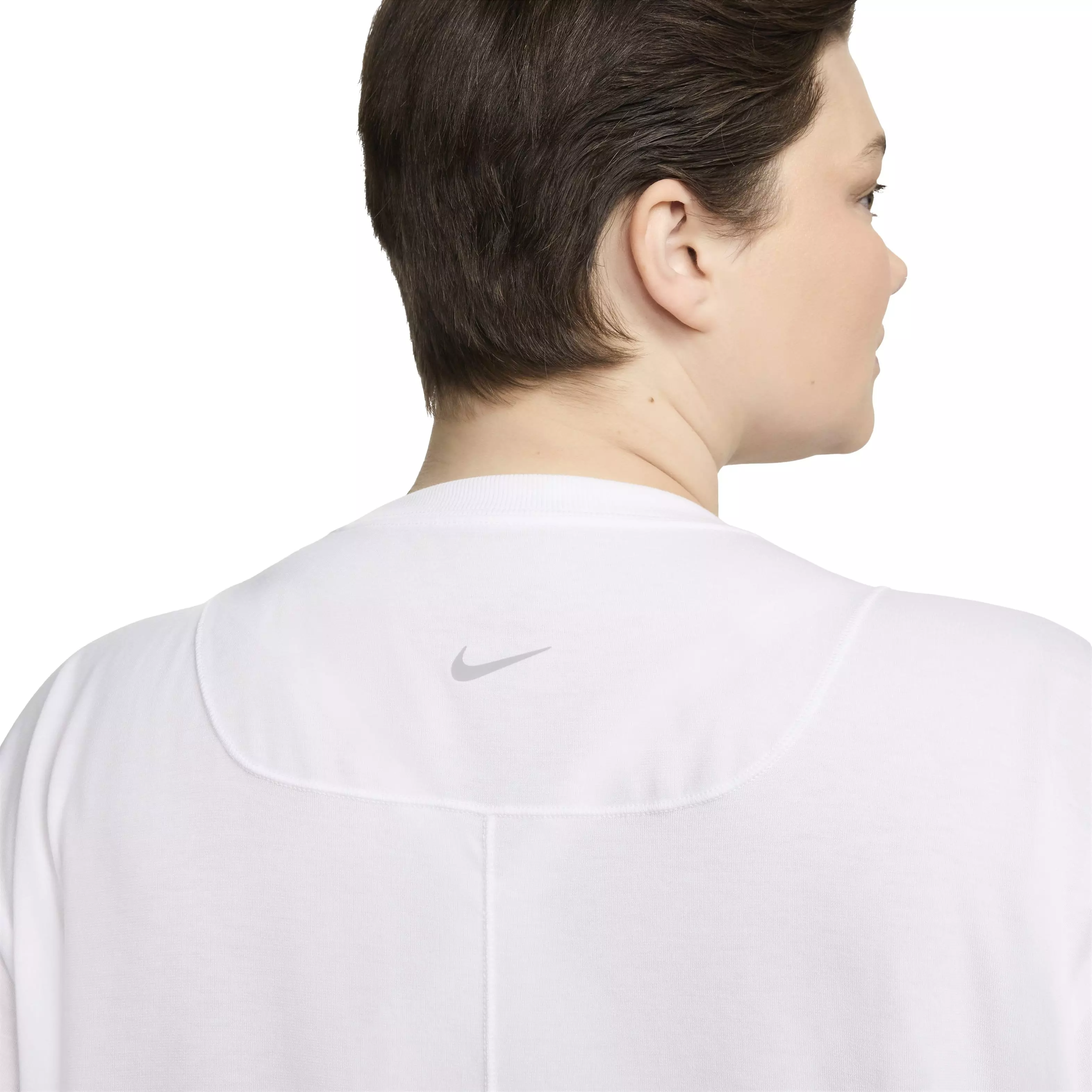 Nike Women's One Relaxed Short Sleeve Dri-FIT Top - WHITE