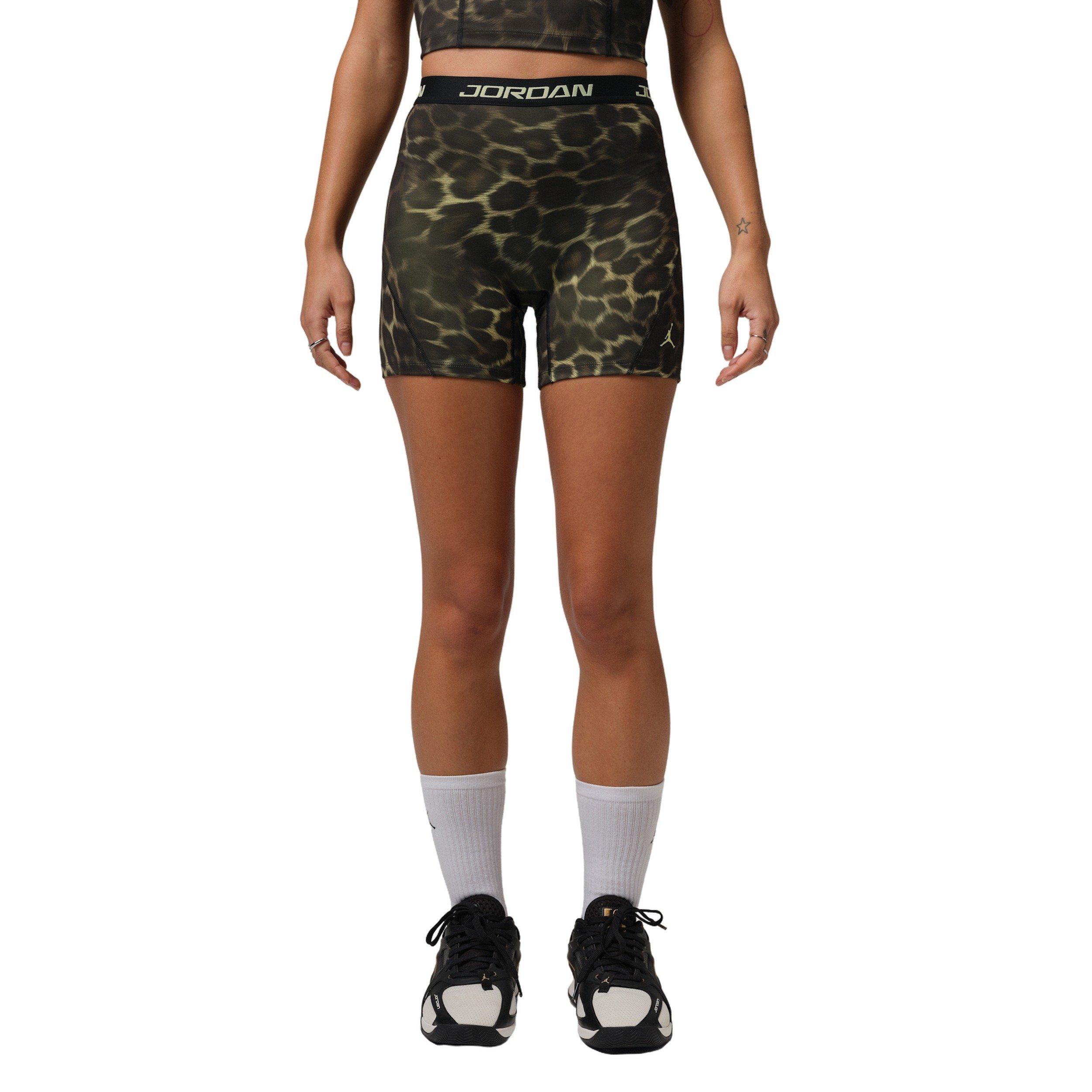 Jordan Women's Sport Dri-FIT High-Waisted 5" AOP Shorts - Green - GREEN Thumbnail View 4