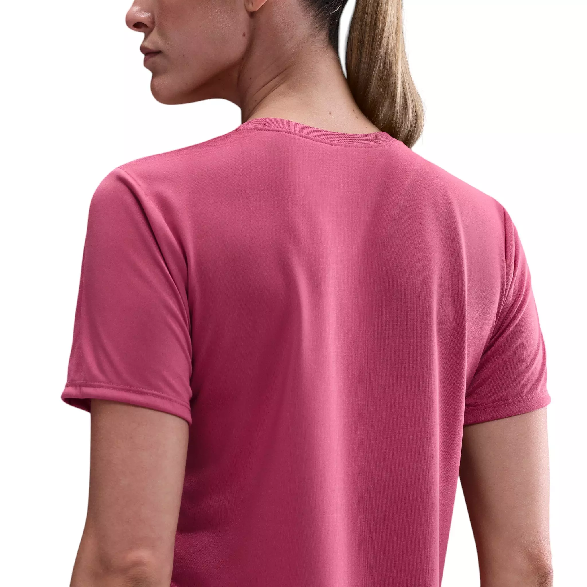 Nike Women's Dri-FIT Relaxed T-Shirt - Pink/White - PINK/WHITE