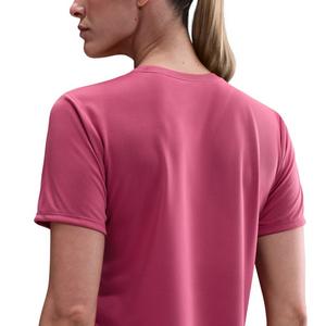 Nike Women's Dri-FIT Relaxed T-Shirt - Pink/White - PINK/WHITE