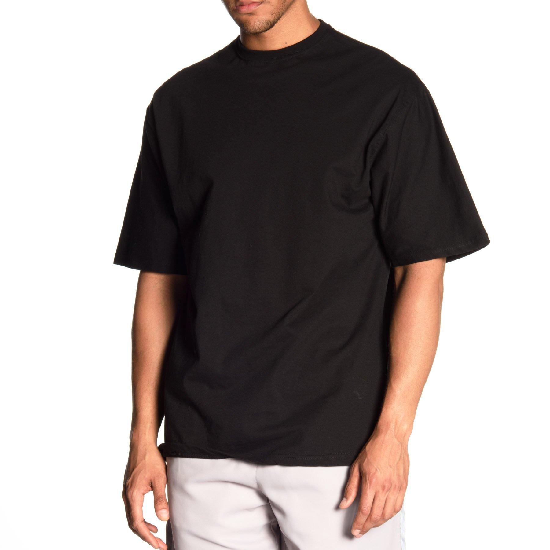 Luxe-T Men's Heavy Weight Basic Tee - BLACK