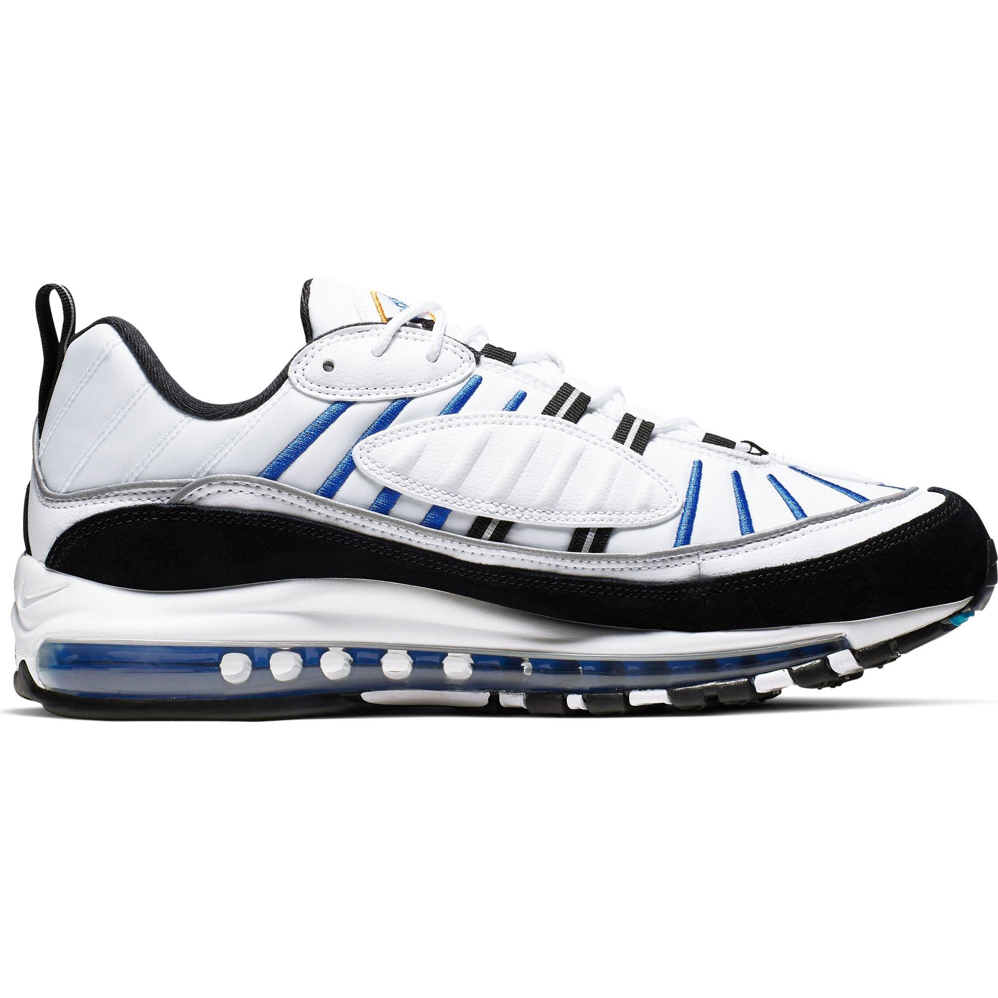 Nike Air Max 98 Premium White Teal Nebula University Gold Black Men S Shoe Hibbett City Gear