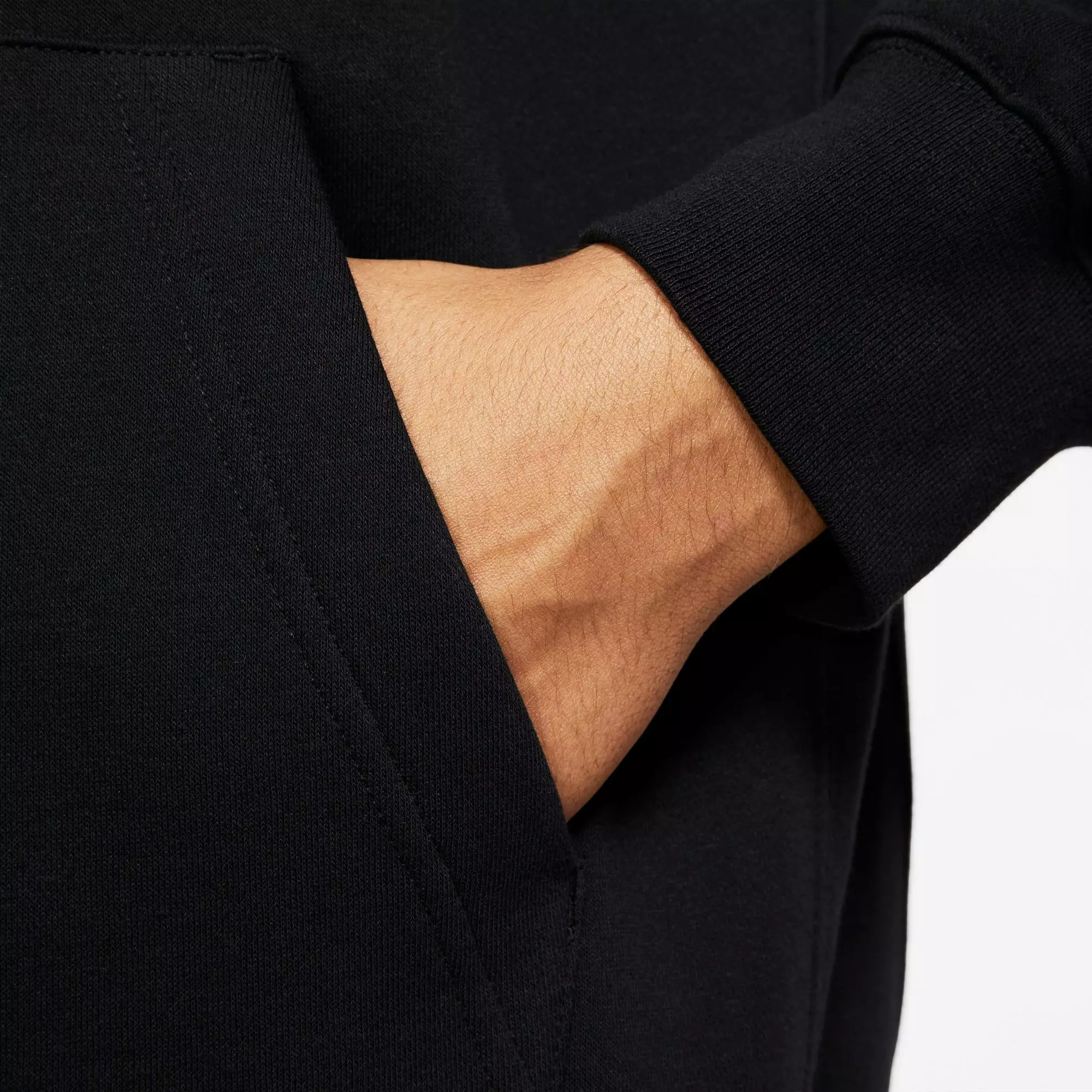 Nike Men's Sportswear Club Fleece Full-Zip Hoodie - Black - BLACK