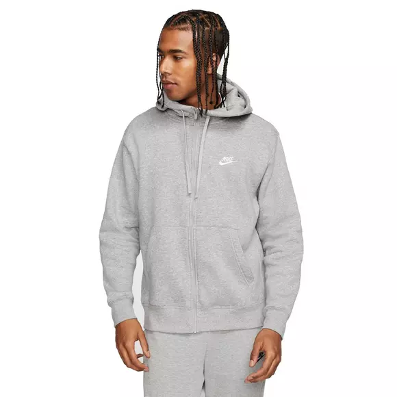 Nike Men's Sportswear Fleece Full-Zip Hoodie - Grey