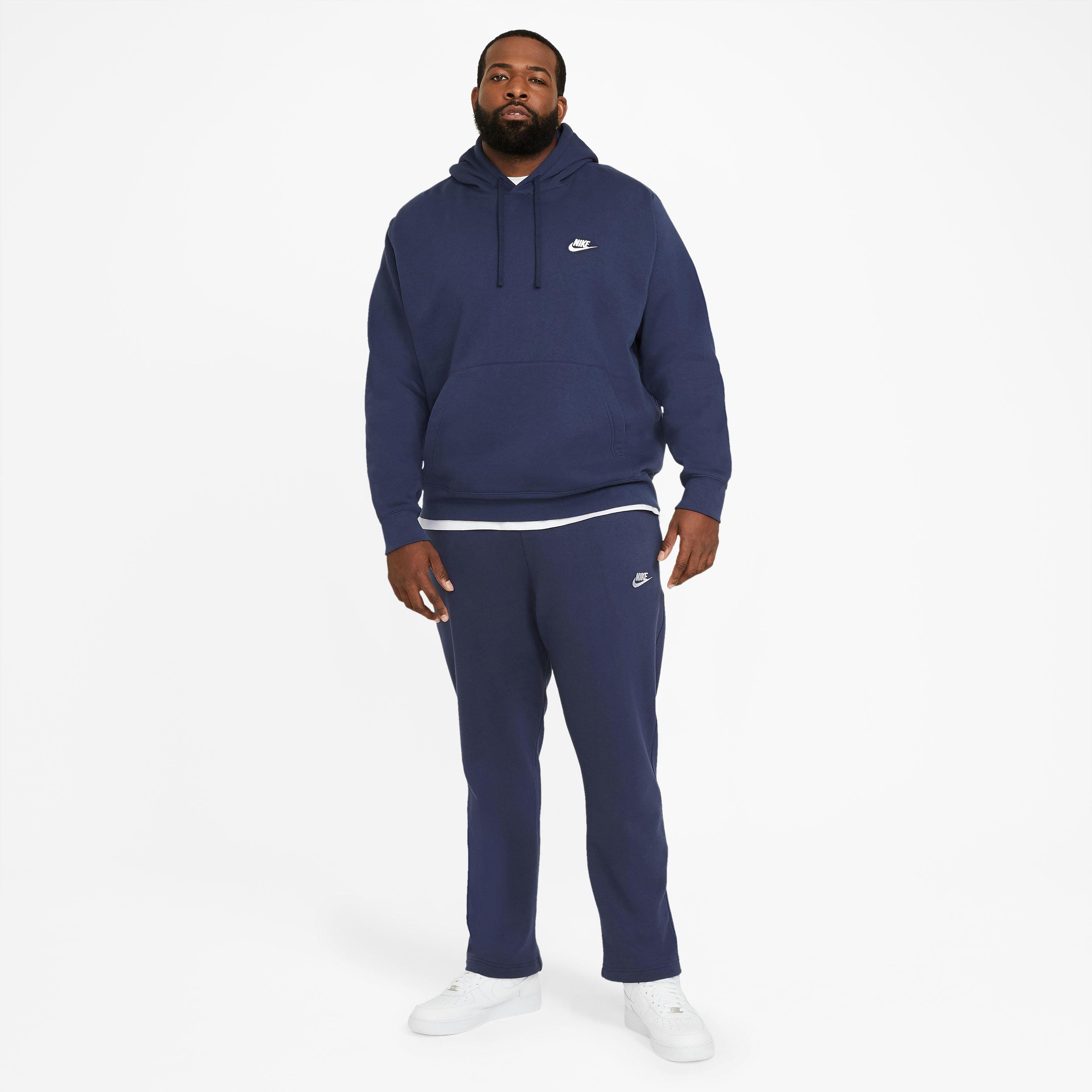 Nike Men's Sportswear Club Fleece Full-Zip Hoodie-Navy - NAVY Thumbnail View 1