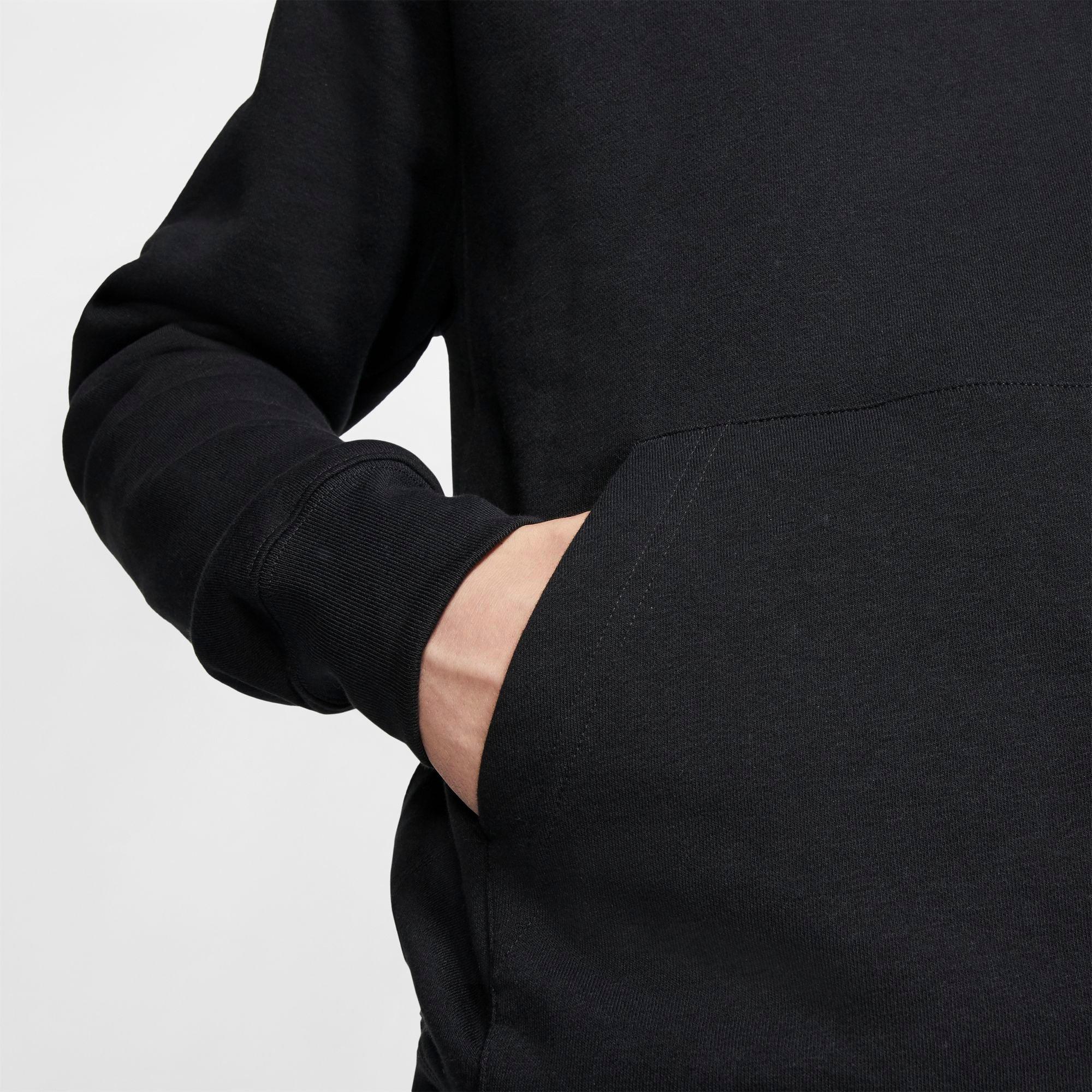 Nike Men's Club Hoodie - BLACK Thumbnail View 4