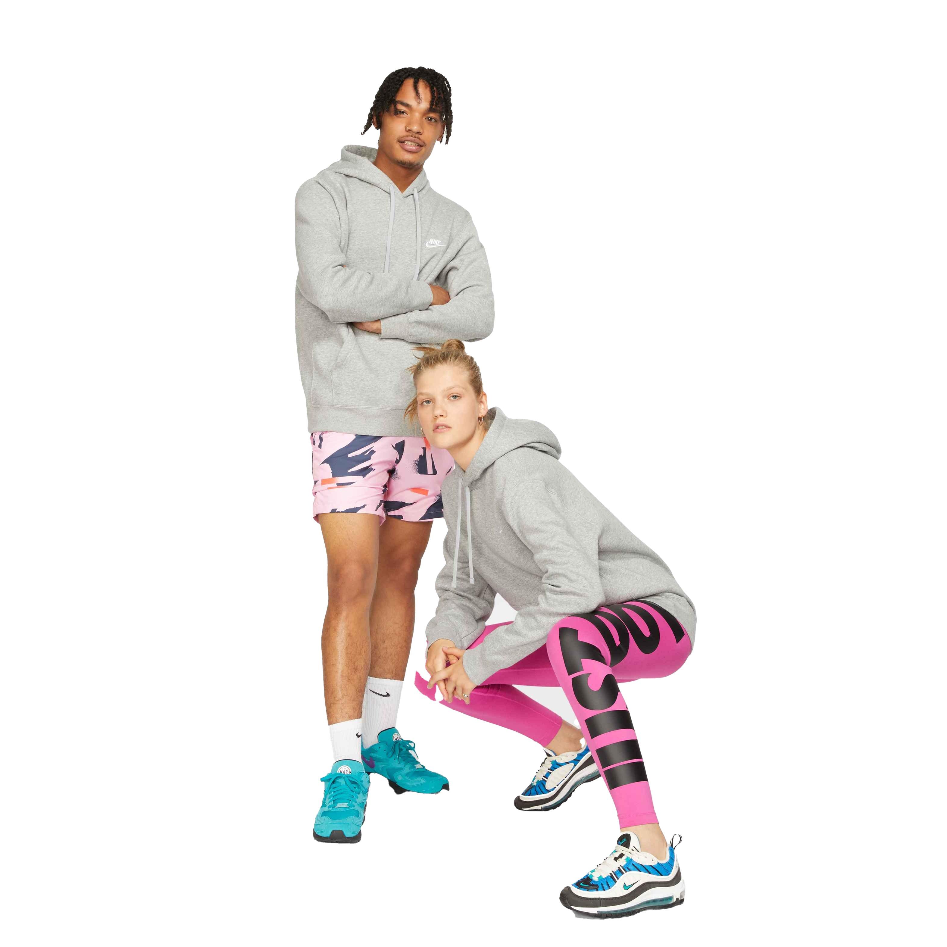 Nike Men's Club Fleece Pullover - GREY Thumbnail View 4