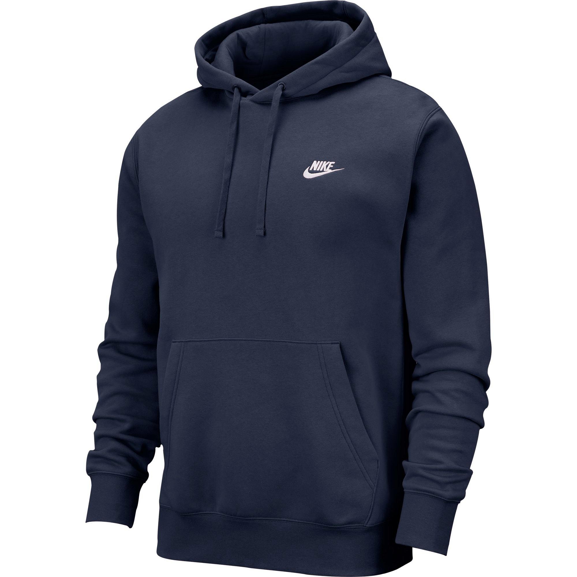 Nike Boys' Sportswear Club All-Over-Print Midnight Navy Pullover Hoodie -  Hibbett