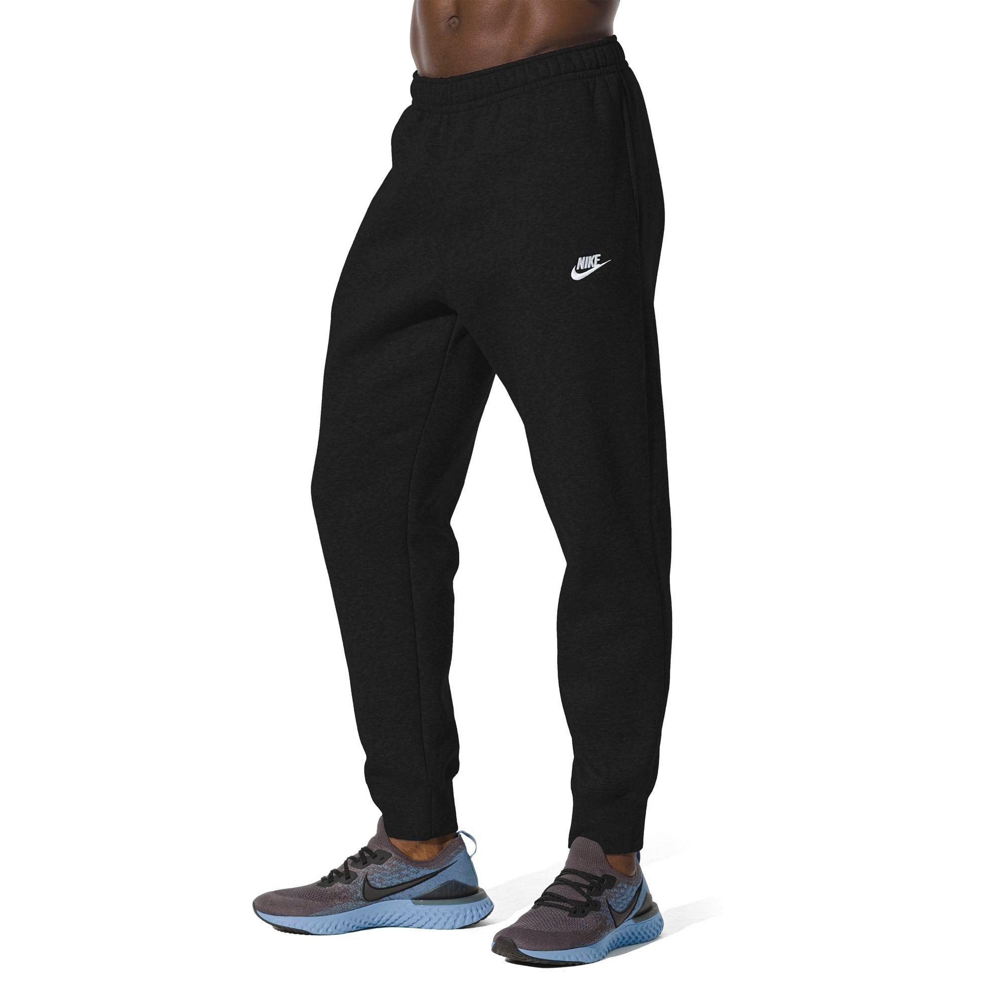 Nike Men's Sportswear Club Fleece Joggers - BLACK Thumbnail View 2