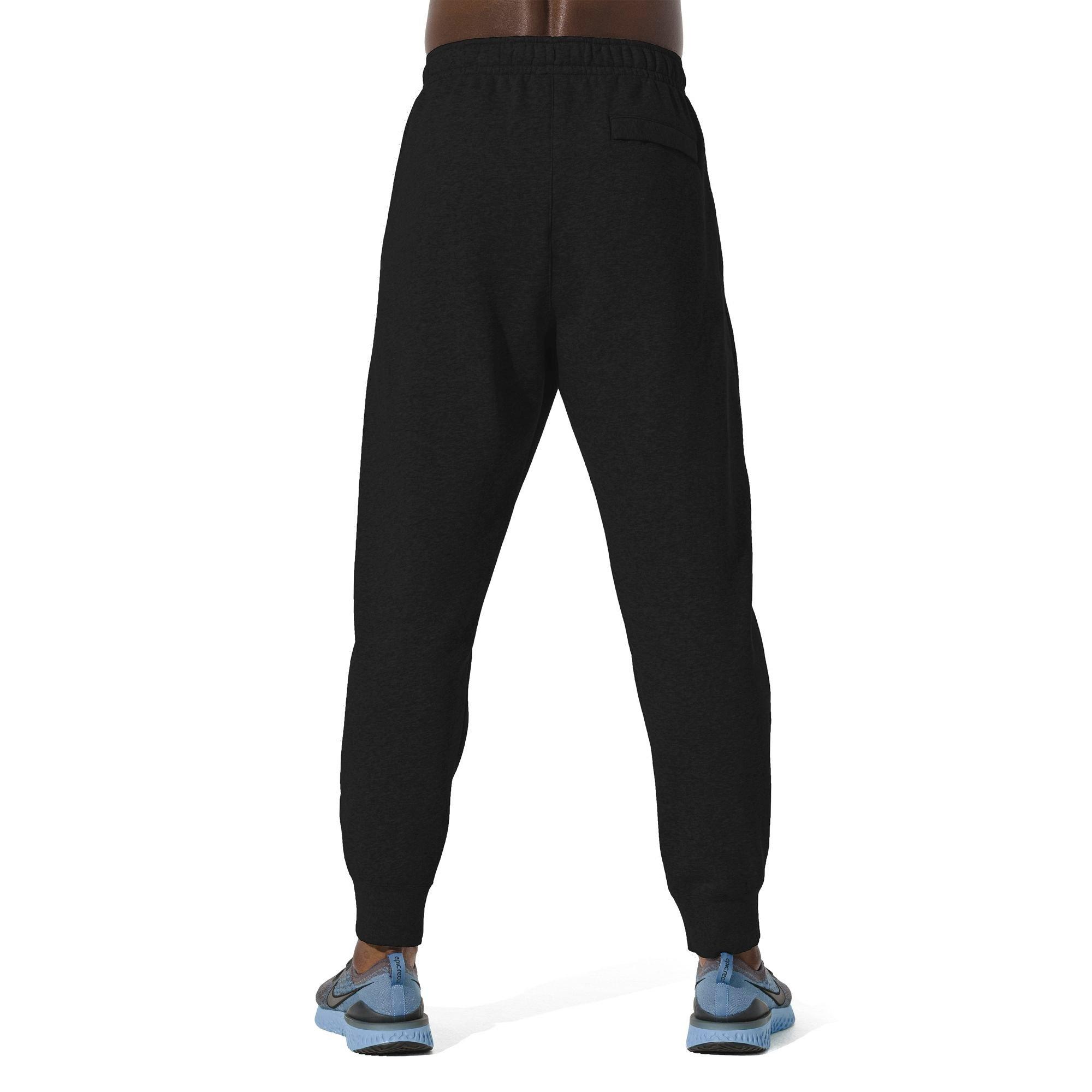 Nike Men's Sportswear Club Fleece Joggers - BLACK Thumbnail View 10