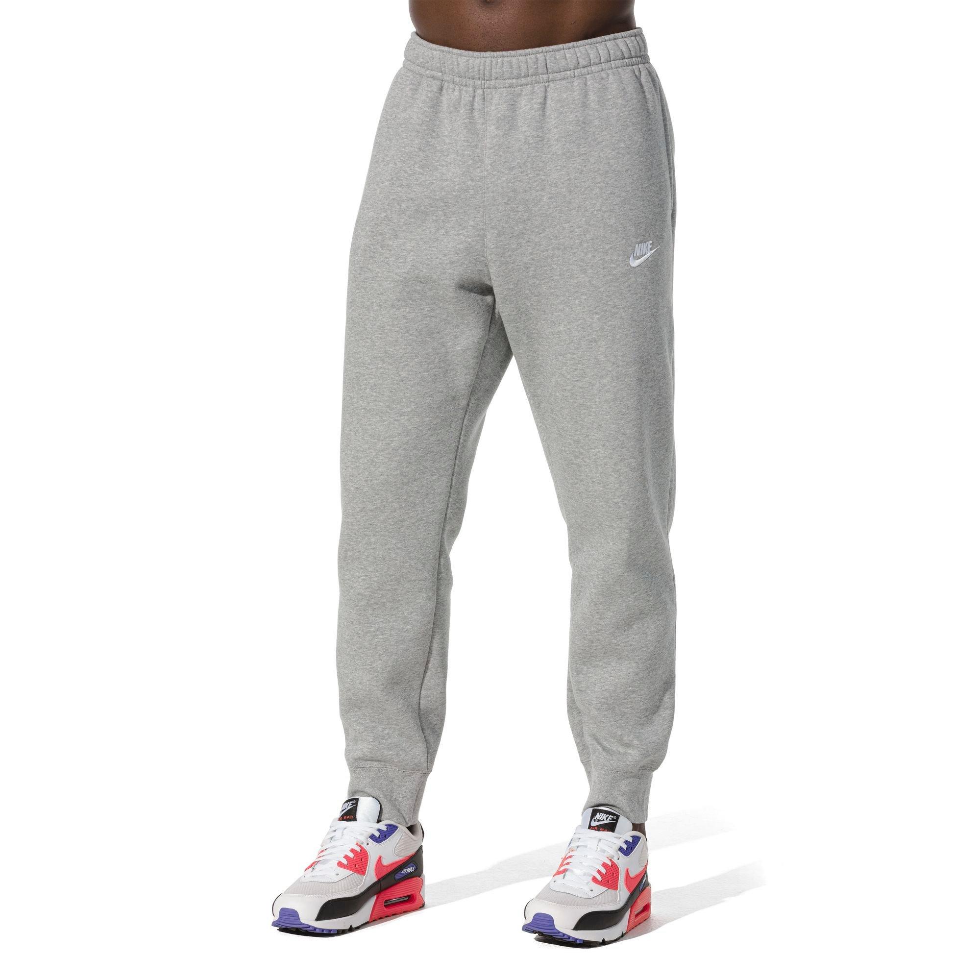 Nike Men's Sportswear Club Fleece Joggers - Grey - GREY Thumbnail View 1