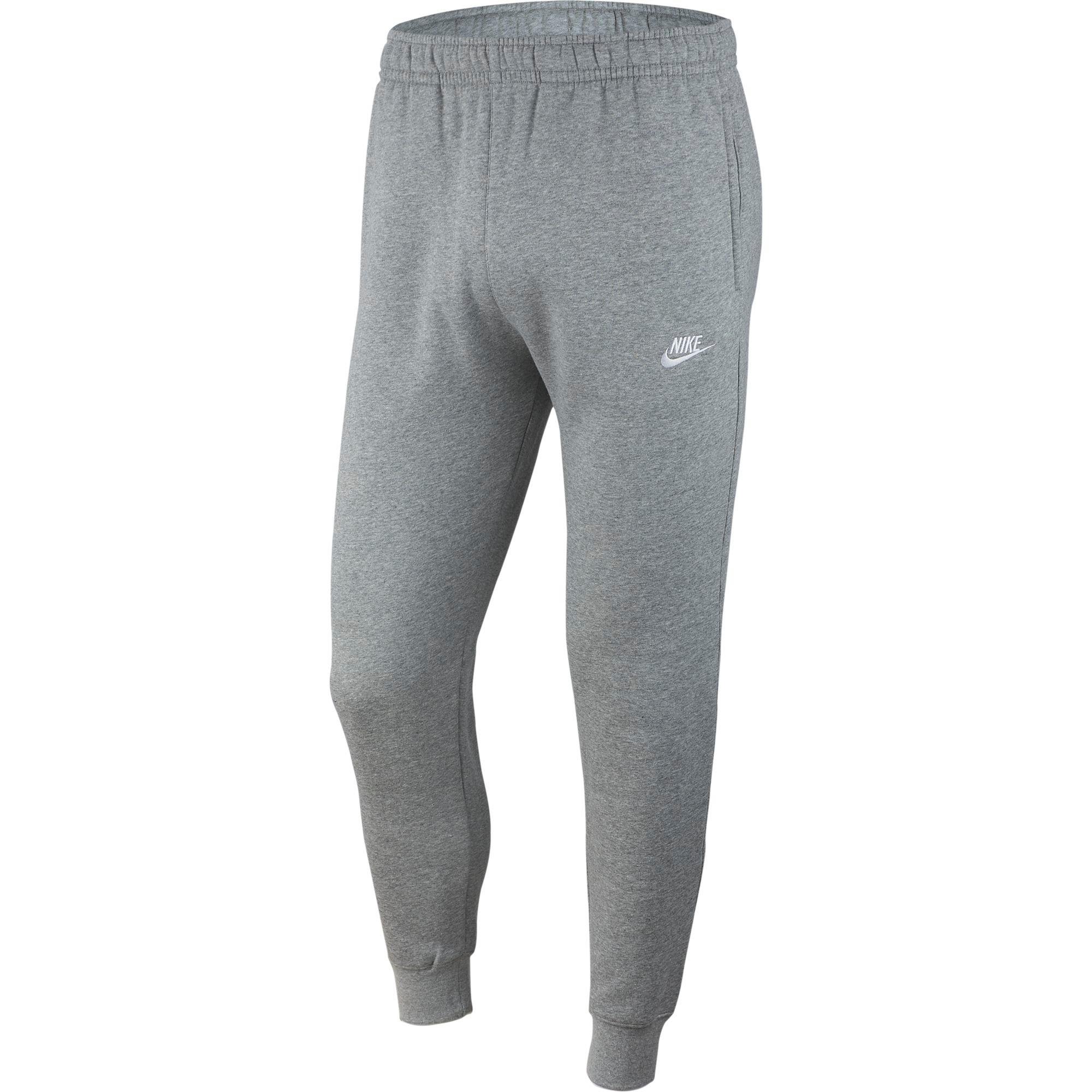 Nike Men's Sportswear Club Fleece Joggers - Grey - GREY Thumbnail View 3