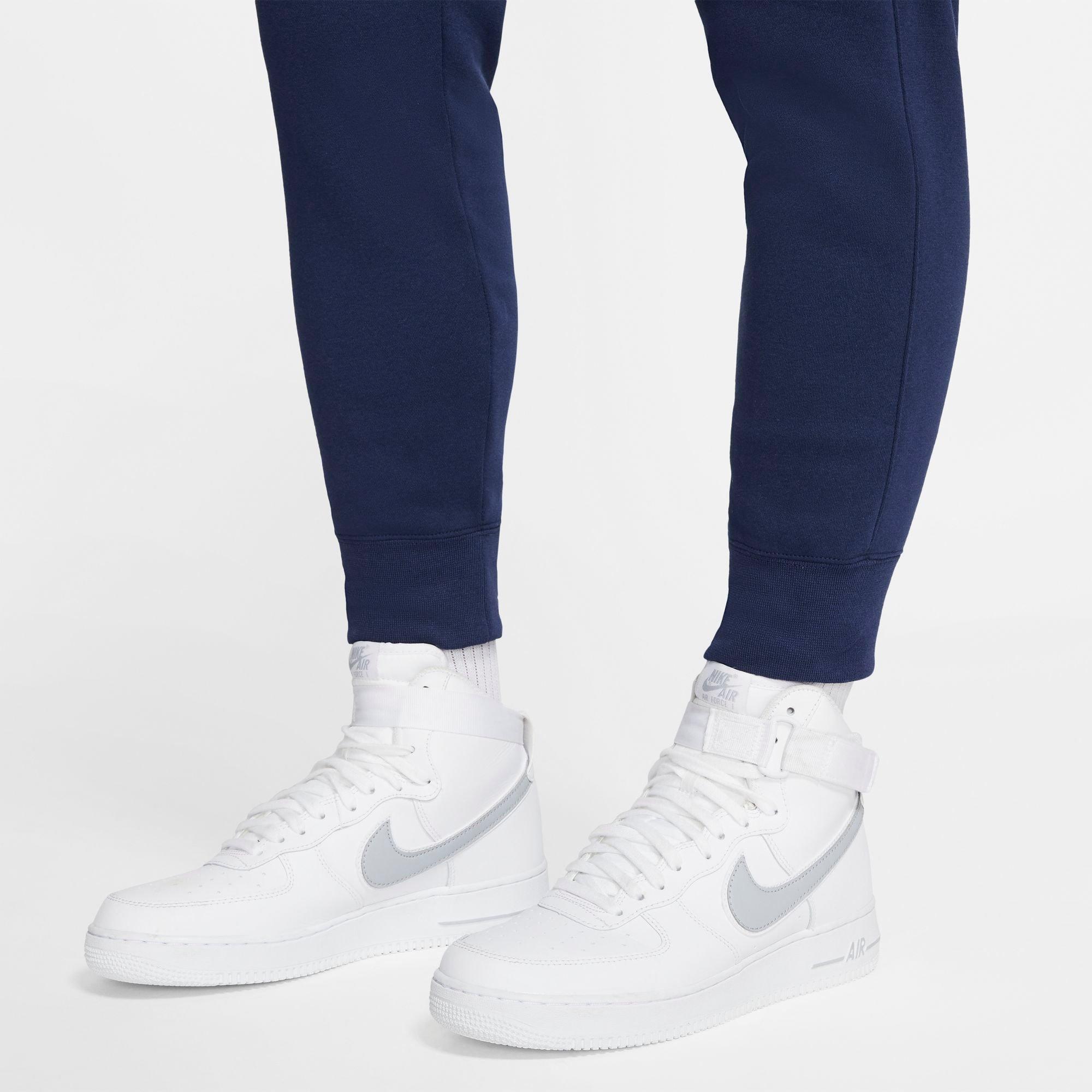 nike navy club joggers