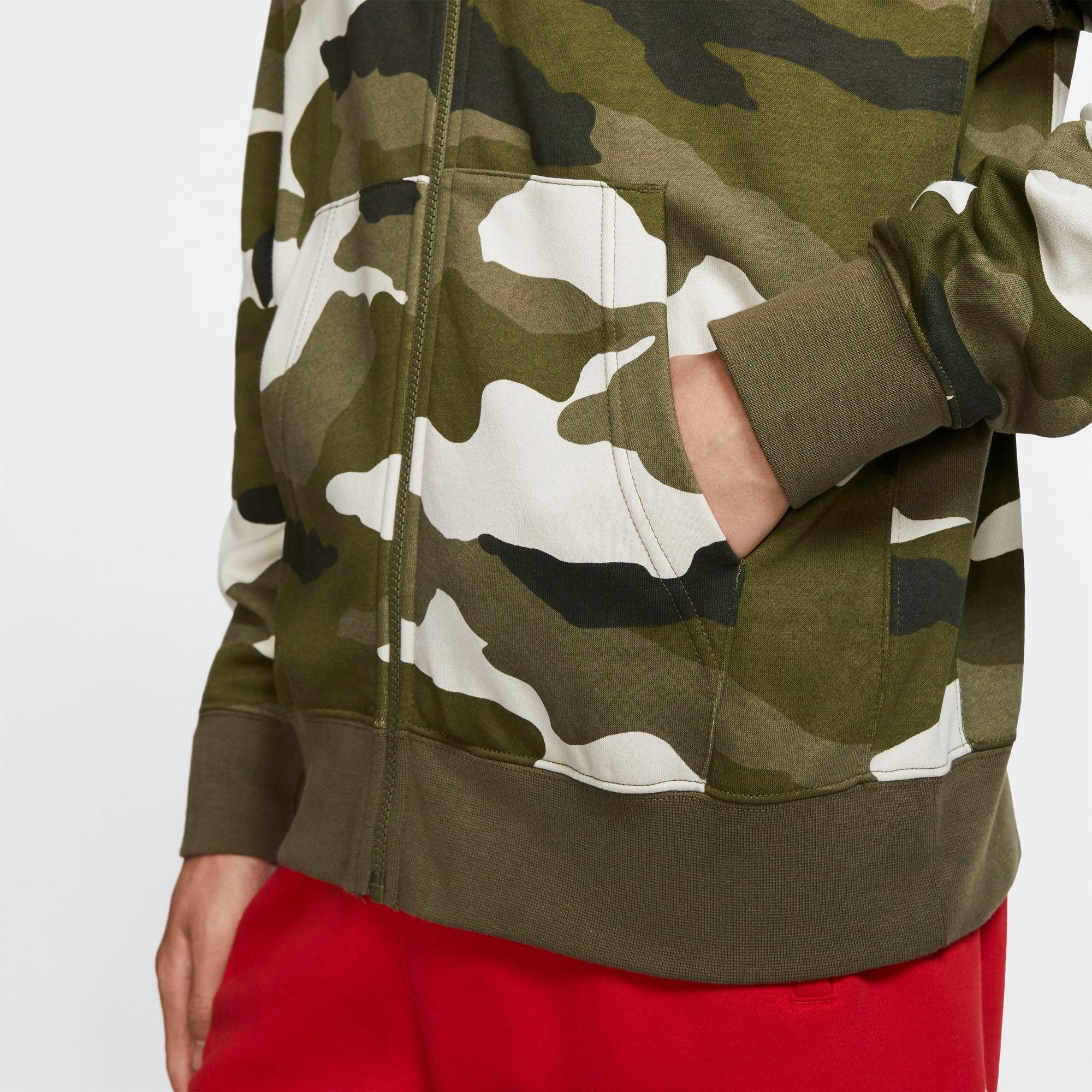 nike club fleece camo