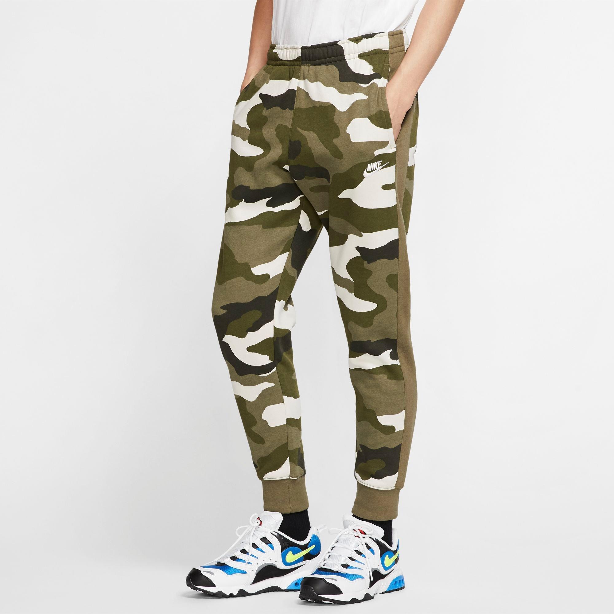 nike club fleece camo