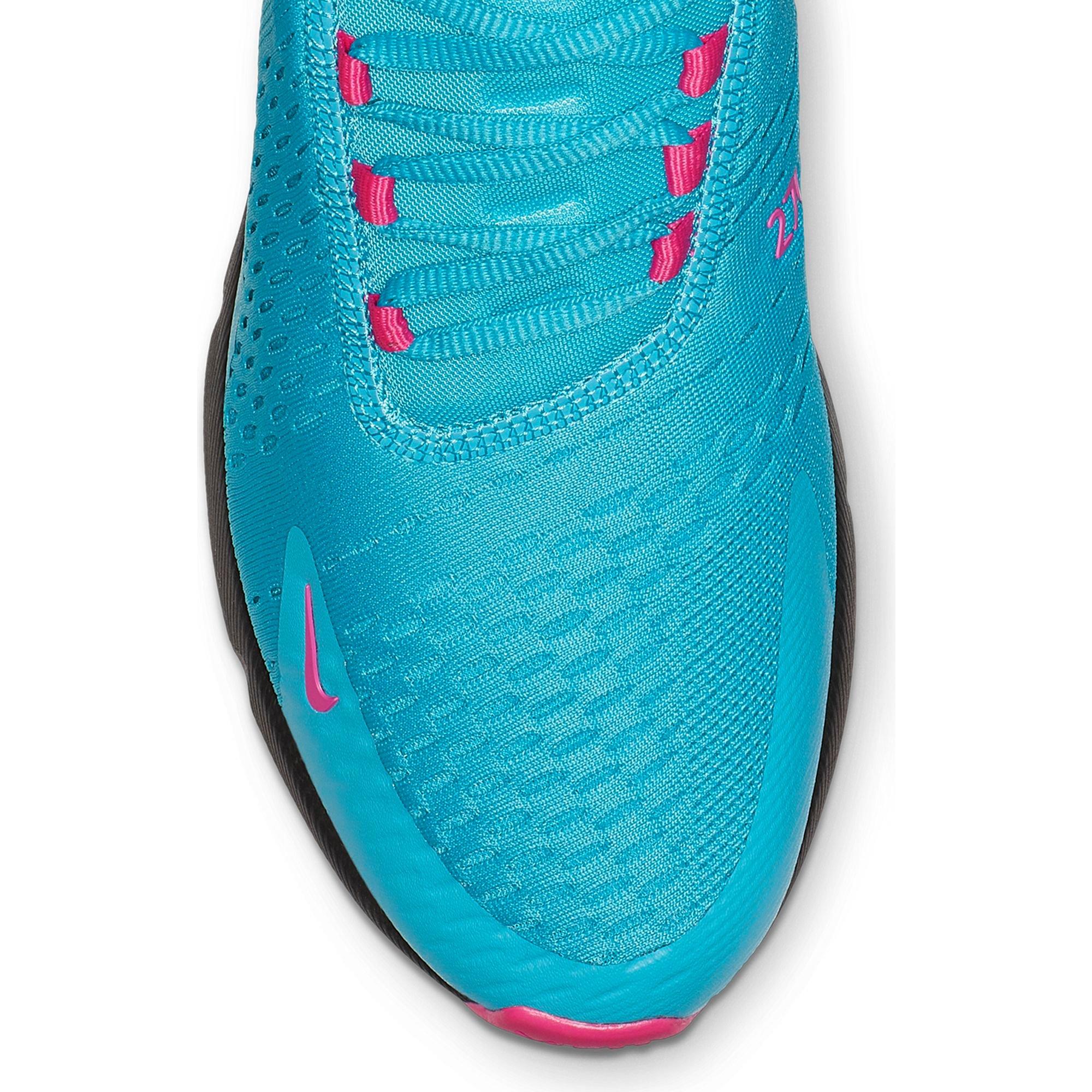 Nike Air Max 270 Light Blue Fury Laser Fuchsia Men S Shoe Hibbett City Gear