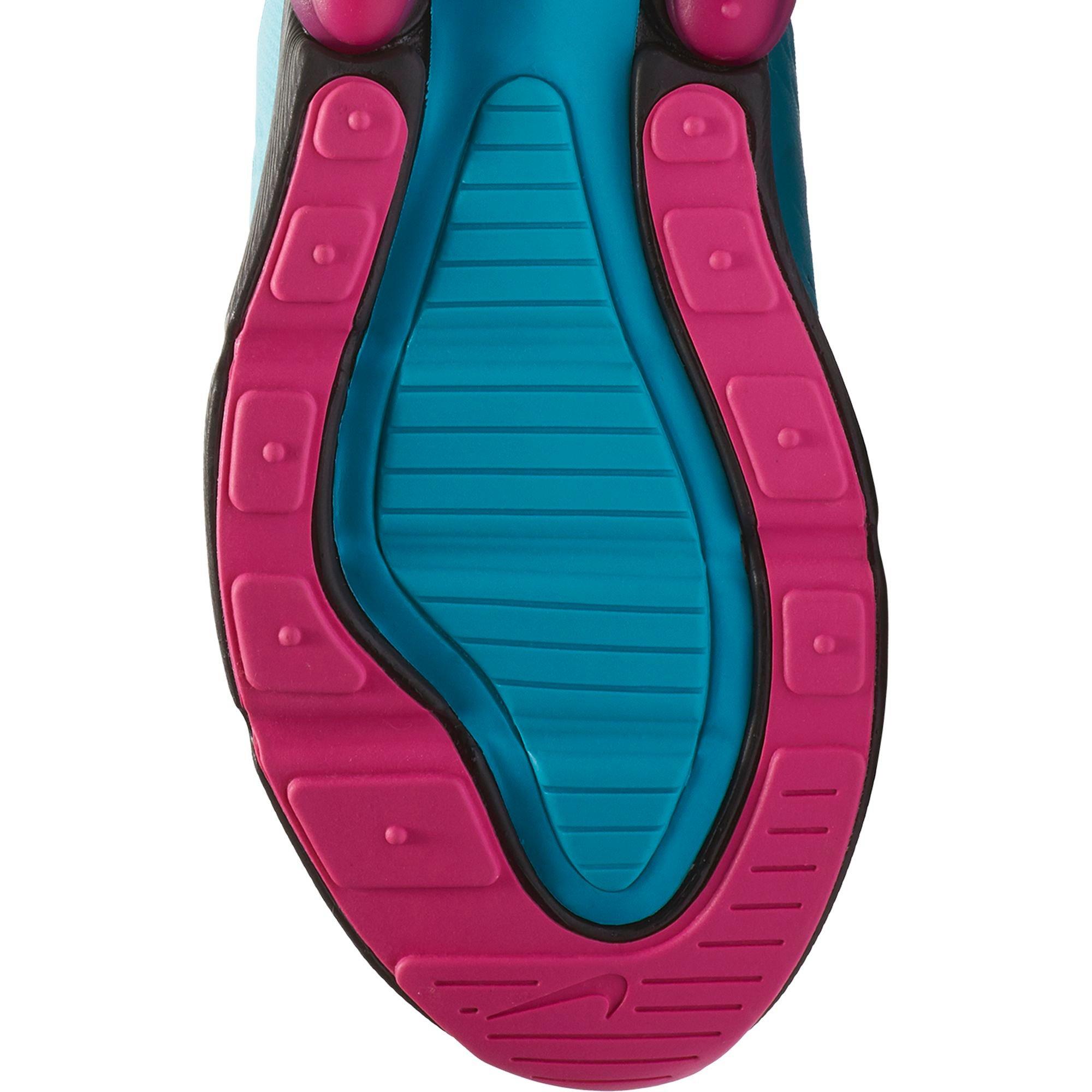 Nike Air Max 270 Light Blue Fury Laser Fuchsia Men S Shoe Hibbett City Gear