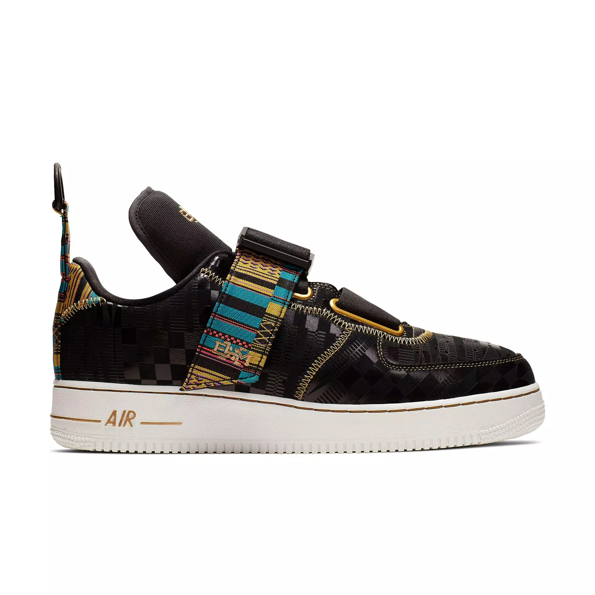 Nike Air Force 1 Utility Bhm QS "Black/Metallic Gold" Men's Shoe - BLACK