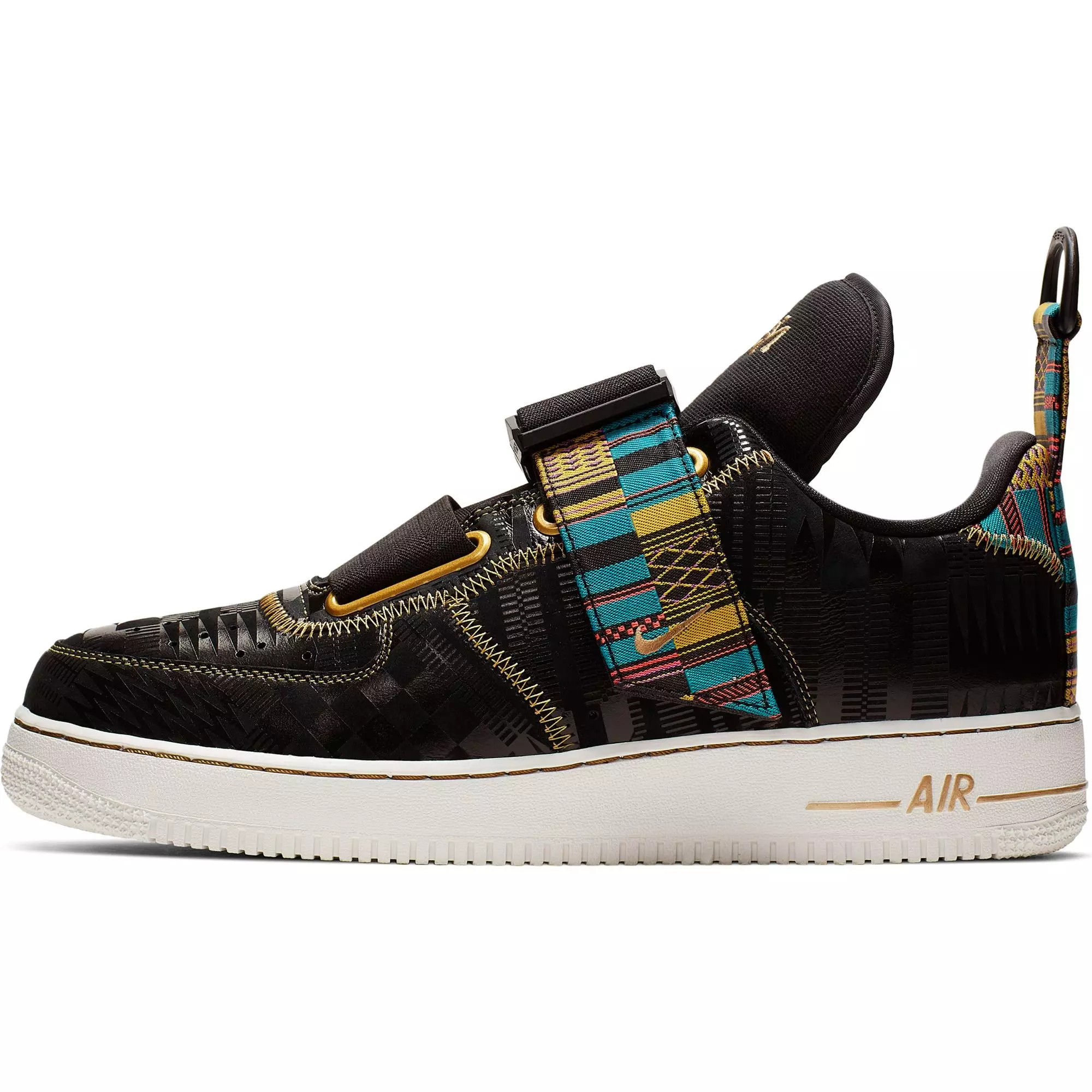 Nike Air Force 1 Utility Bhm QS "Black/Metallic Gold" Men's Shoe - BLACK
