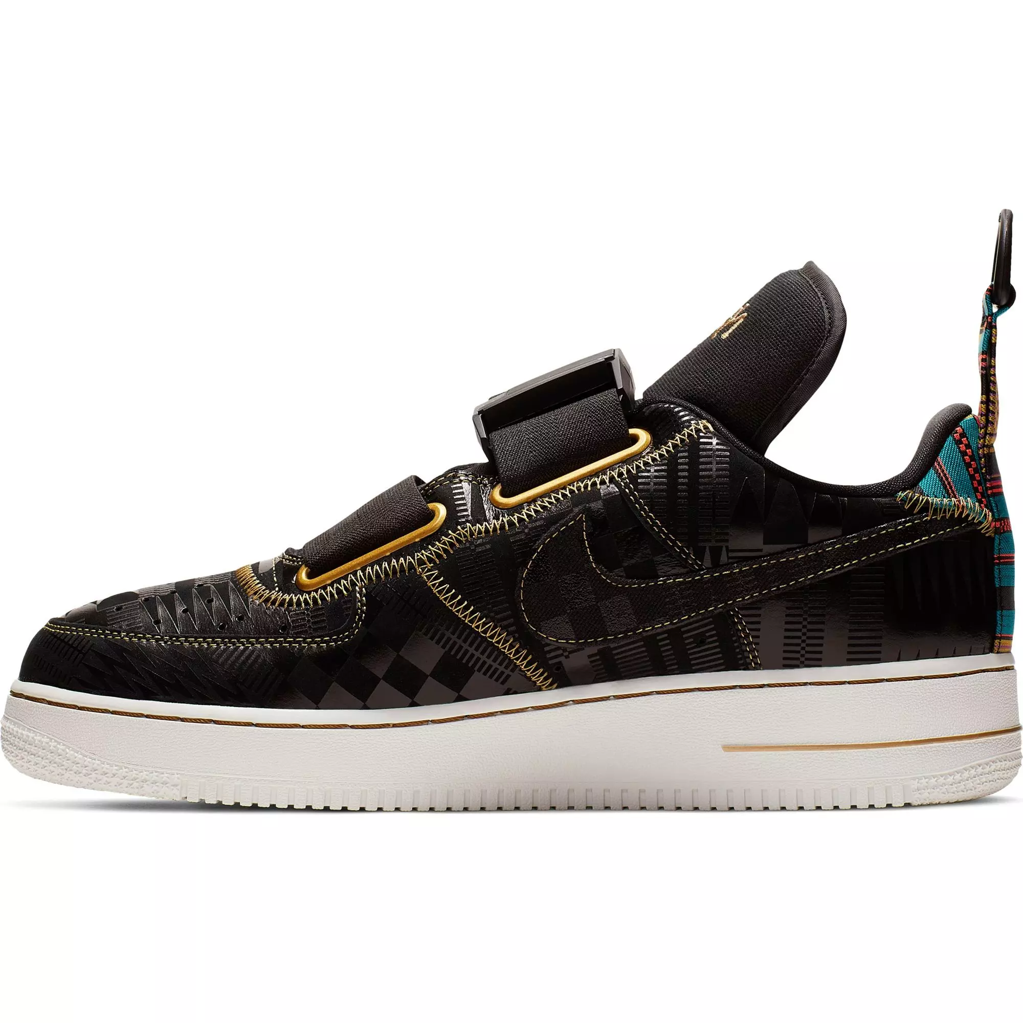 Nike Air Force 1 Utility Bhm QS "Black/Metallic Gold" Men's Shoe - BLACK