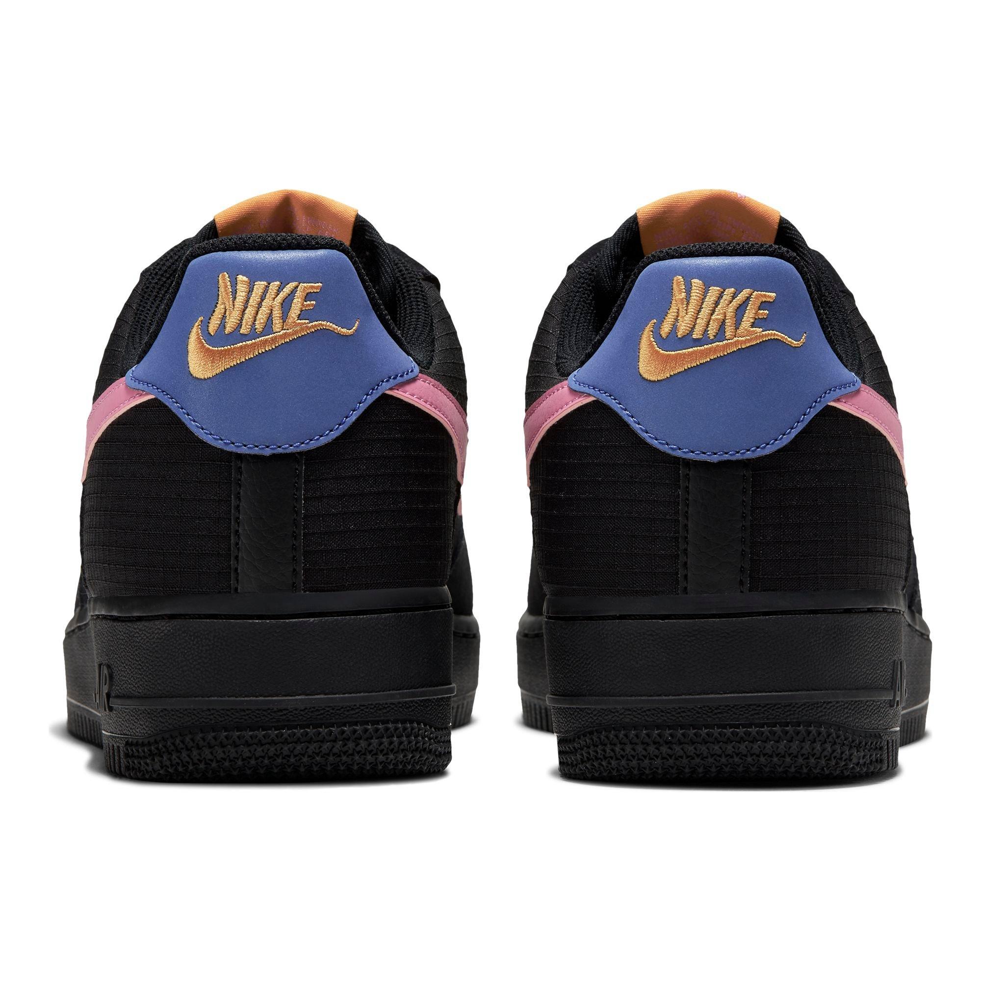 Nike Air Force 1 '07 LV8 "Black/Magic Flamingo" Men's Shoe - BLACK Thumbnail View 7