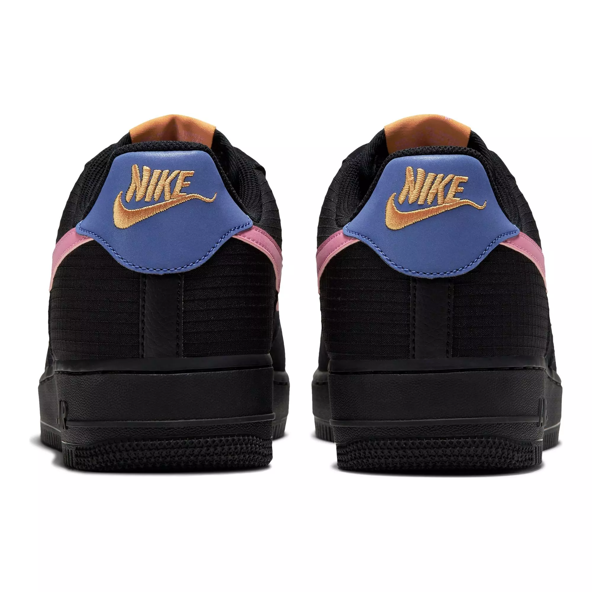 Nike Air Force 1 '07 LV8 "Black/Magic Flamingo" Men's Shoe - BLACK