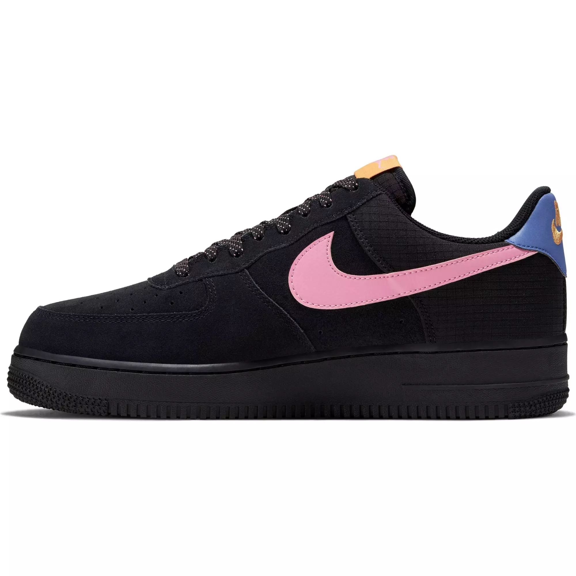 Nike Air Force 1 '07 LV8 "Black/Magic Flamingo" Men's Shoe - BLACK