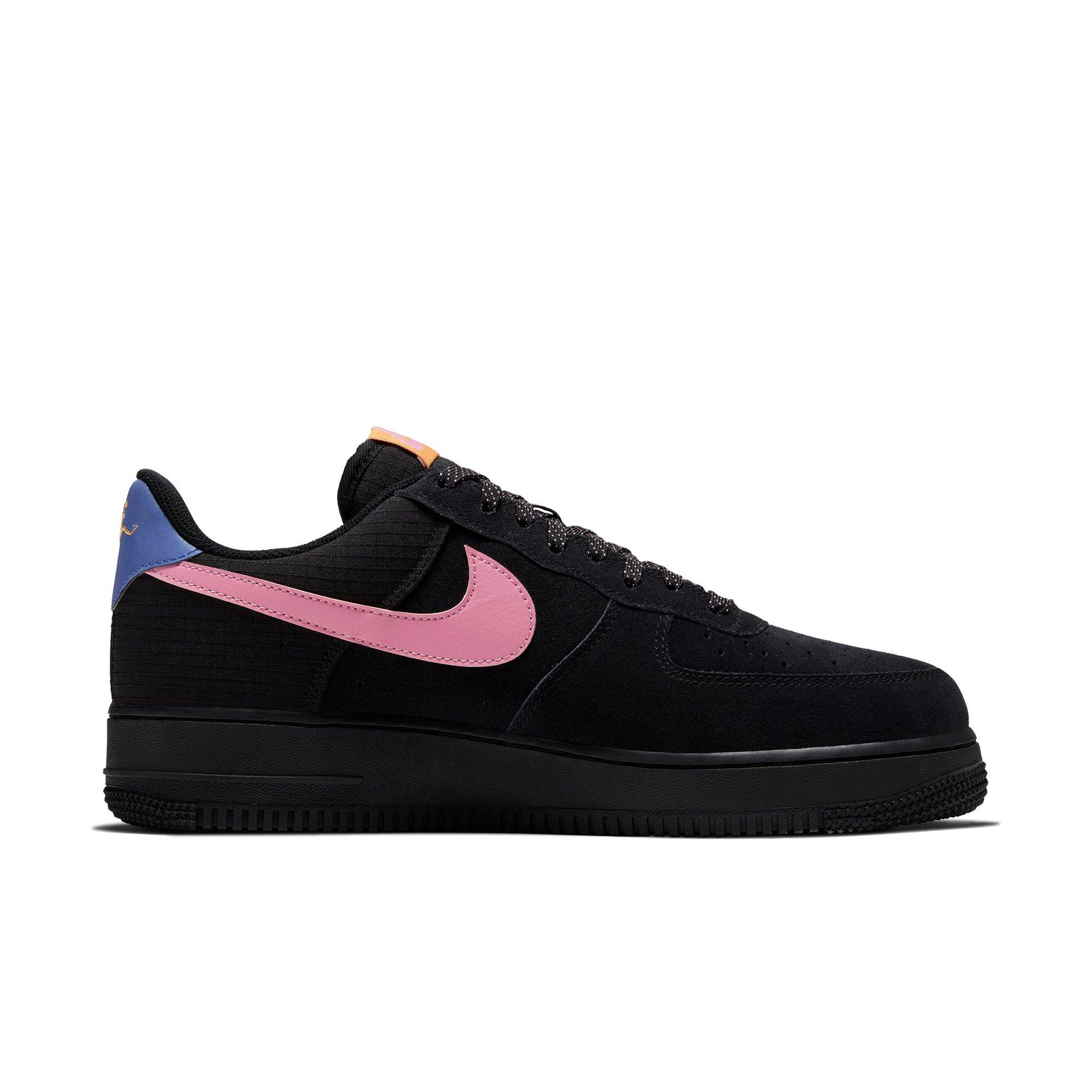 Nike Air Force 1 '07 LV8 "Black/Magic Flamingo" Men's Shoe - BLACK Thumbnail View 2