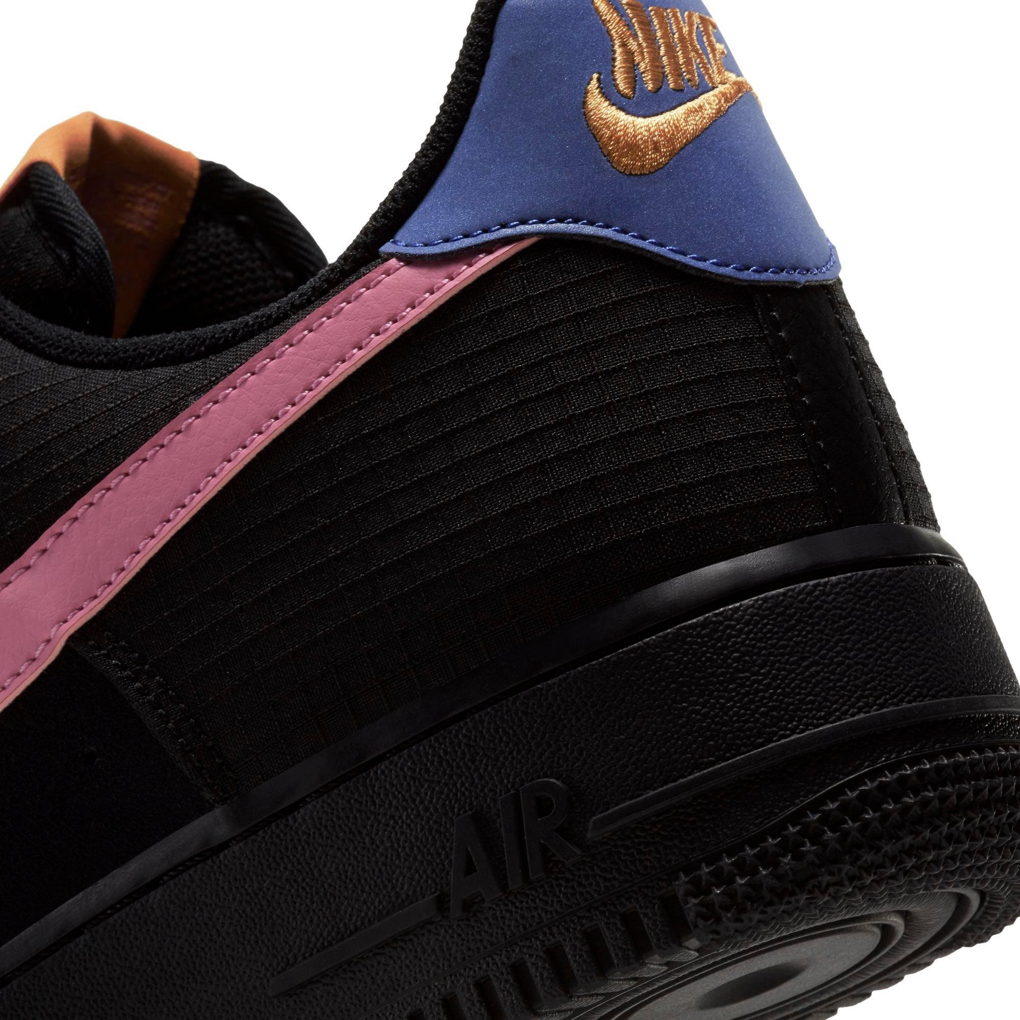 Nike Air Force 1 '07 LV8 "Black/Magic Flamingo" Men's Shoe - BLACK Thumbnail View 4